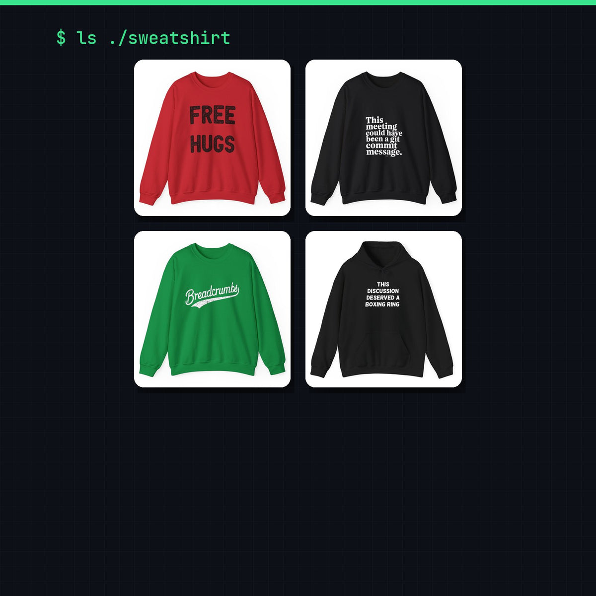 Geekpsters sweatshirts collection