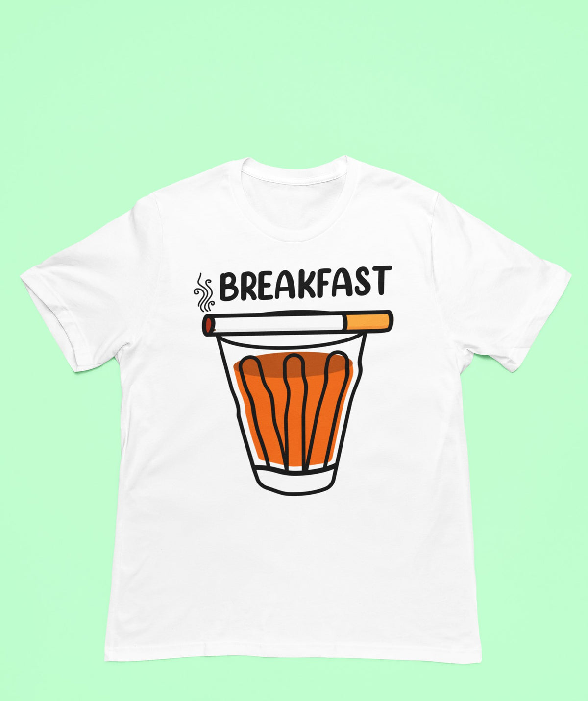 Breakfast T-Shirt lifestyle mockup, Geekpsters