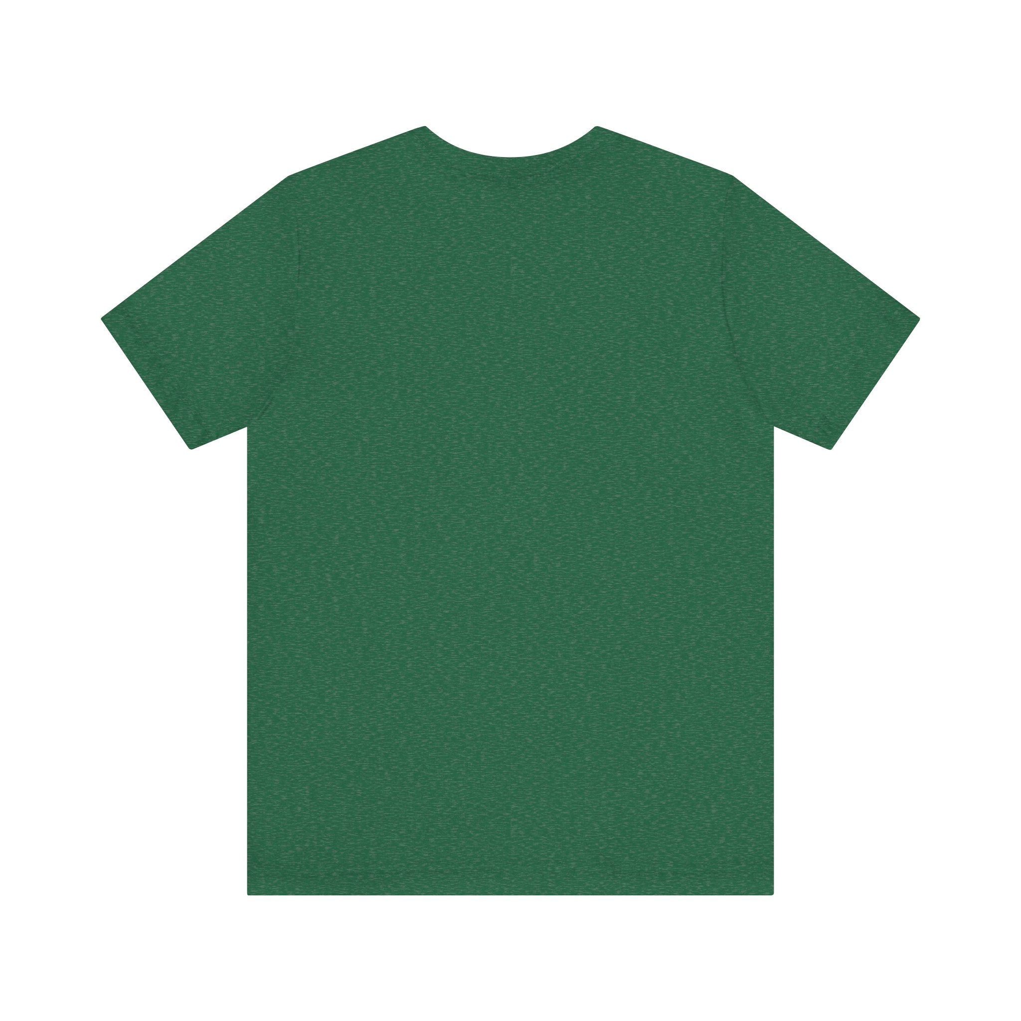 A Floppy disk -T Shirt in plain green is shown laid flat, back side up, highlighting its soft cotton fabric and short sleeves.