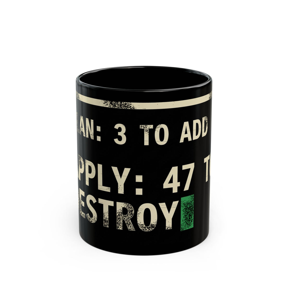 Plan 3 to Add, Apply 47 to Destroy Mug
