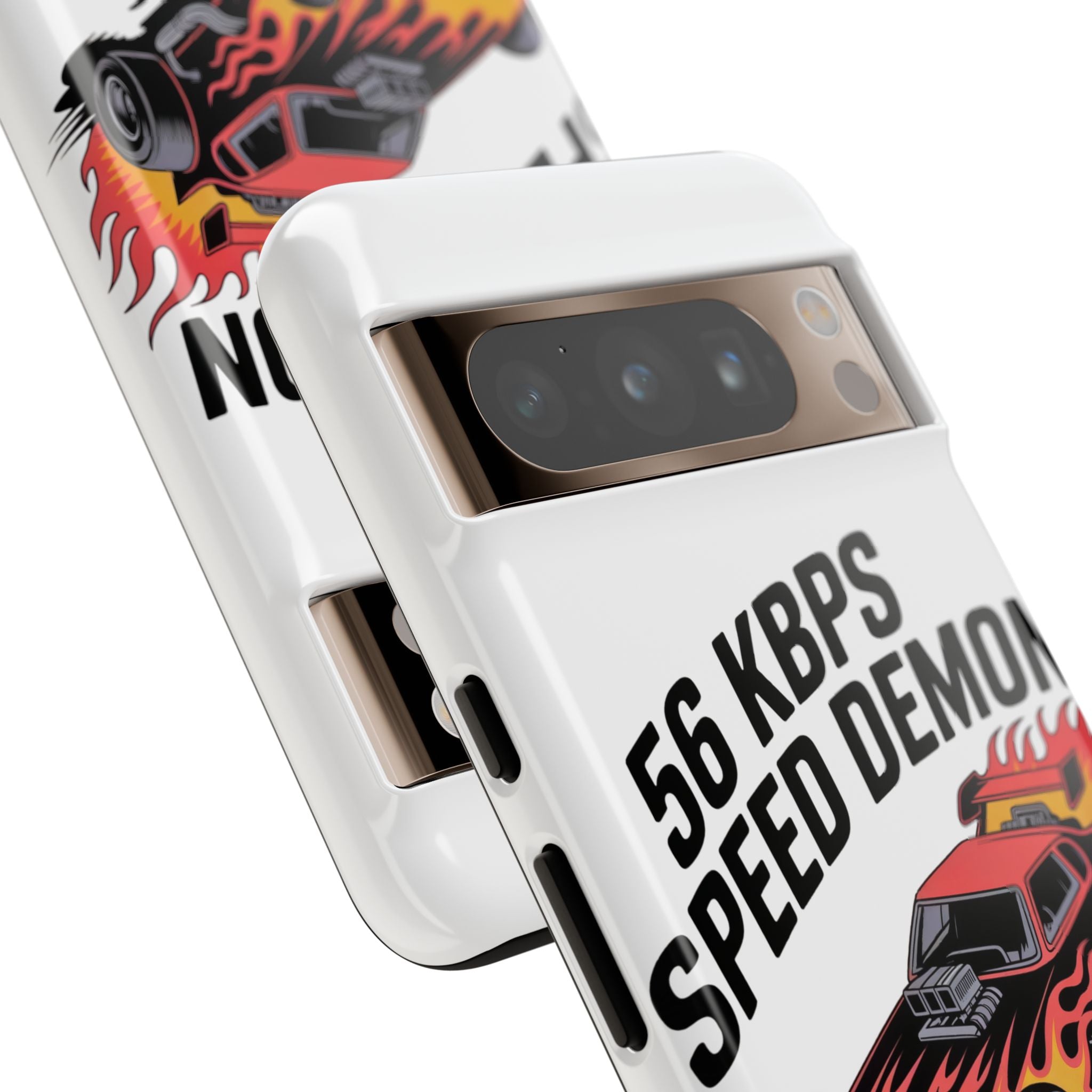 56 Kbps Speed Demon Black- Impact-Resistant Phone Case