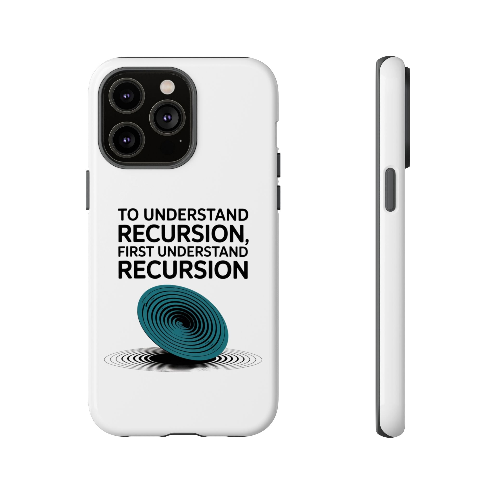 Recursion Black- Impact-Resistant Phone Case