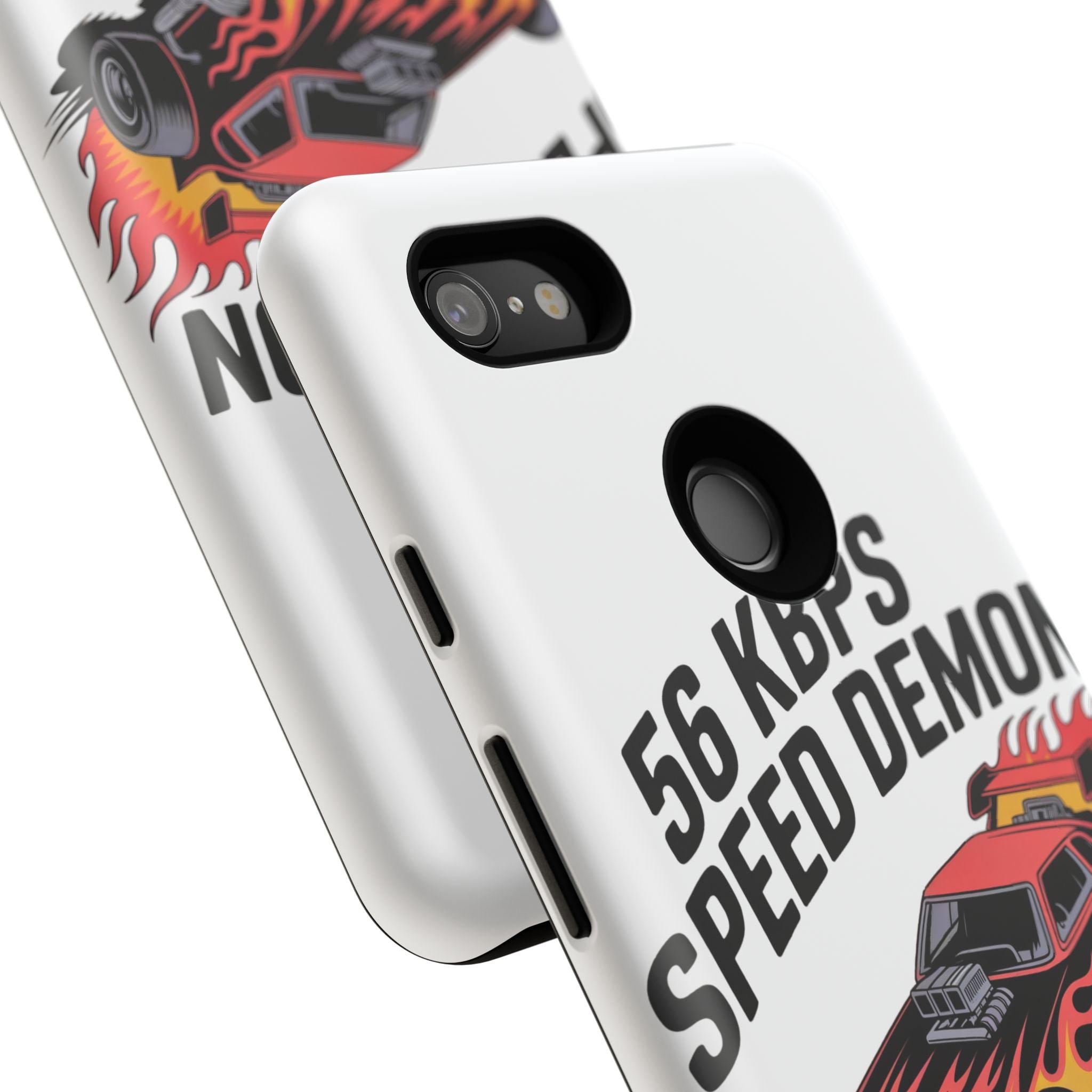 56 Kbps Speed Demon Black- Impact-Resistant Phone Case