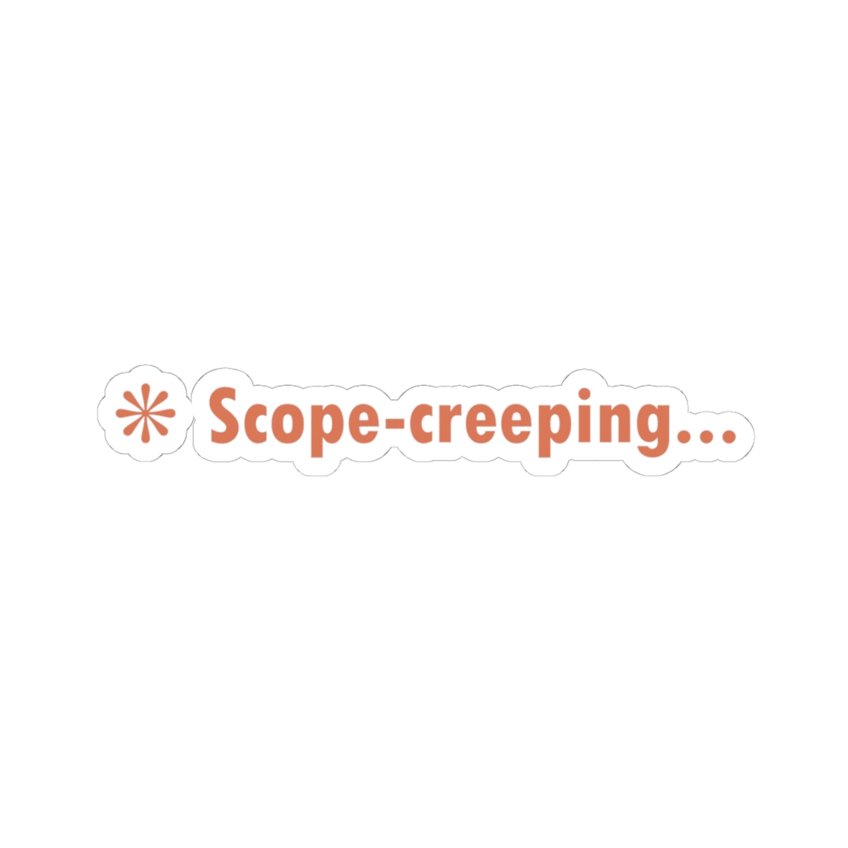 Scope Creeping Claude Code Sticker