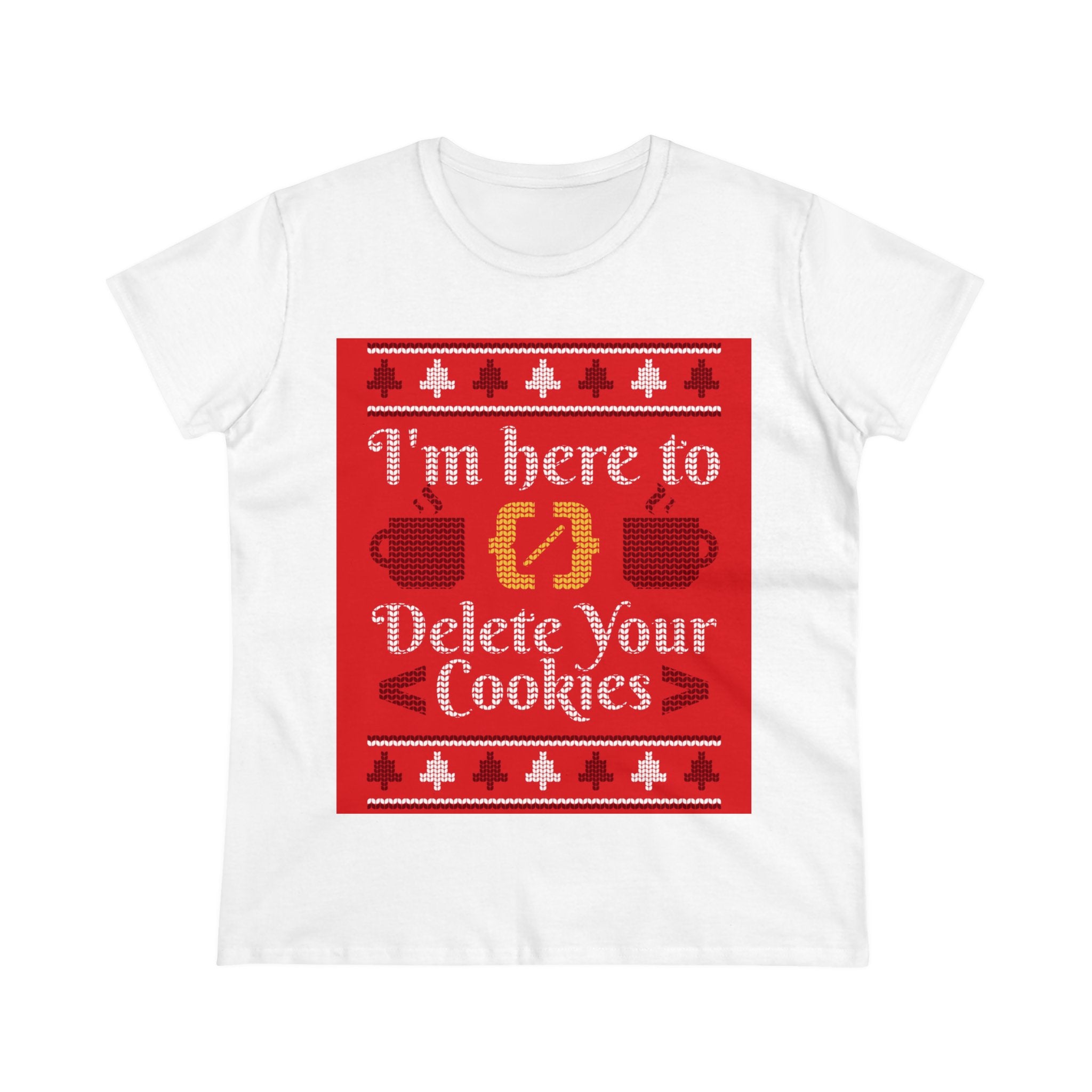 Delete Cookies Ugly Sweater - Women'sTee