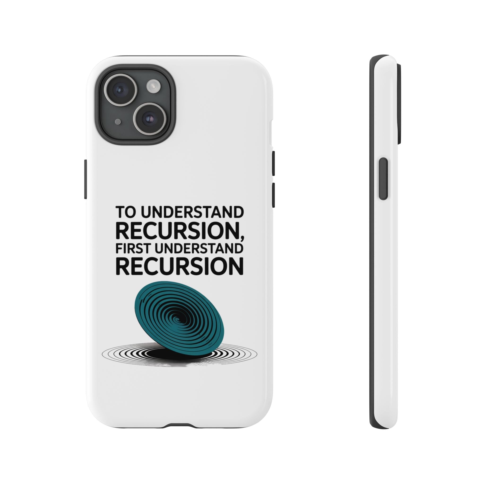 Recursion Black- Impact-Resistant Phone Case