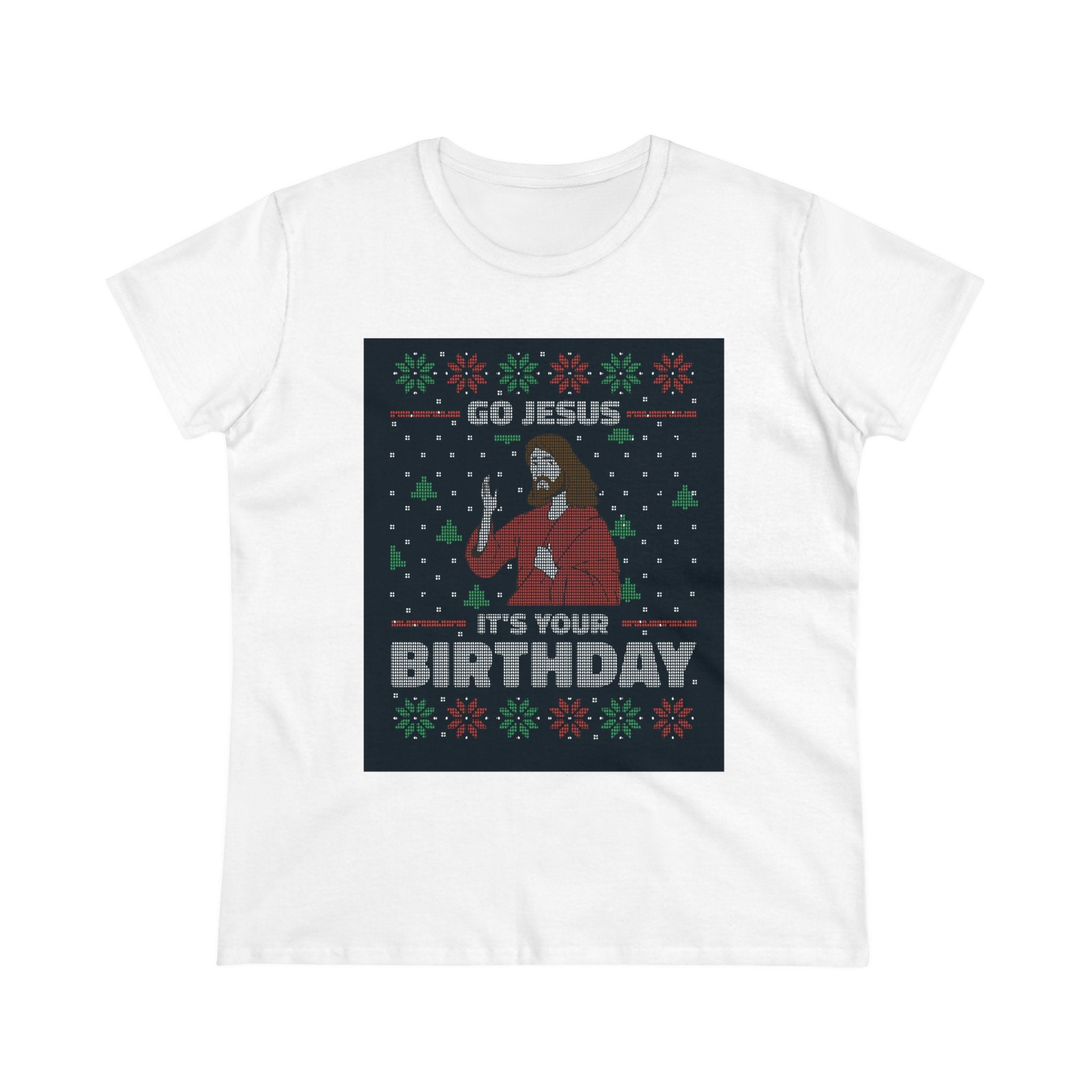 Jesus Birthday Ugly Sweater - Women'sTee