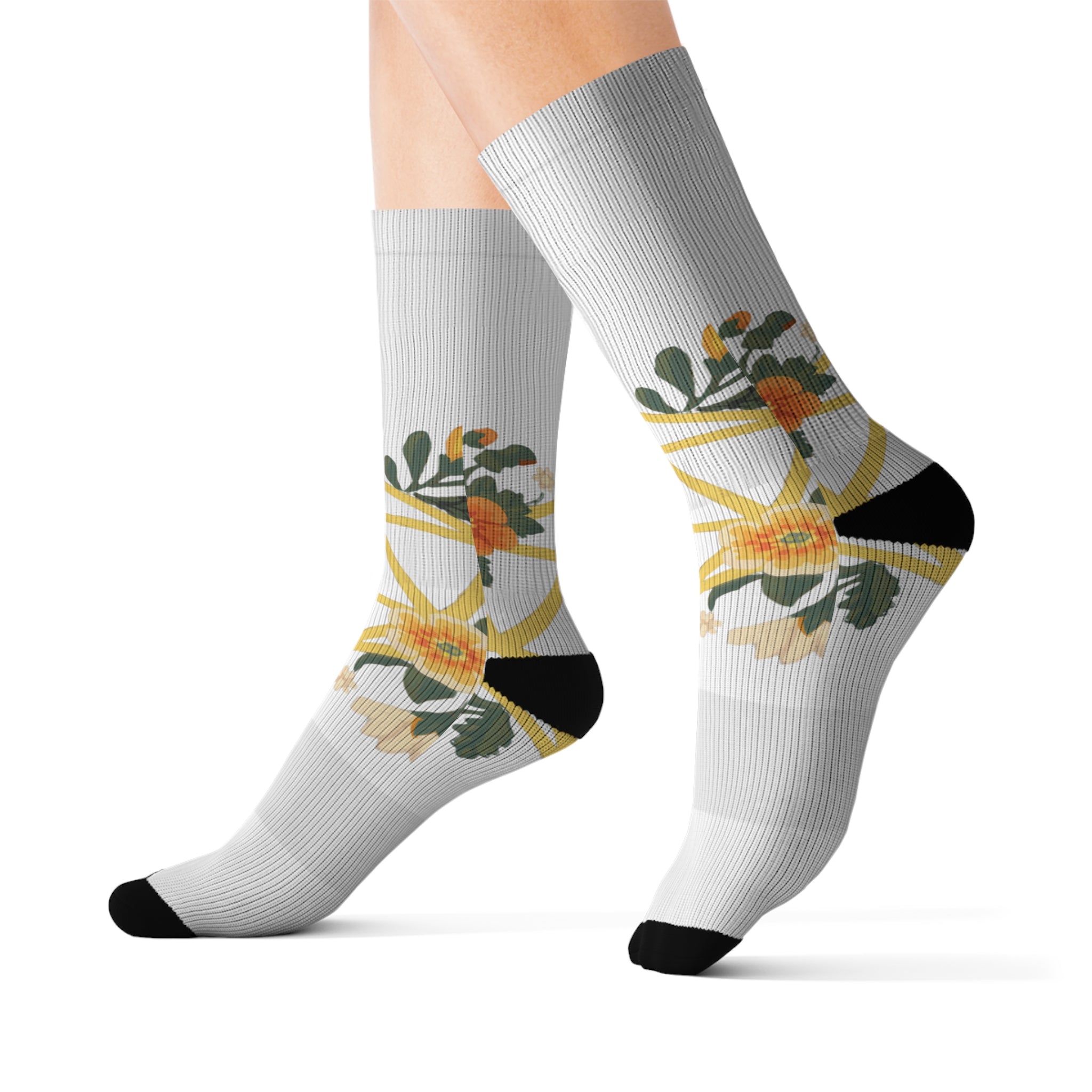 Floral Polyhedron - Socks
