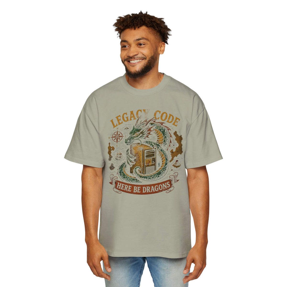 Legacy Code, Here Be Dragons Oversized Tee