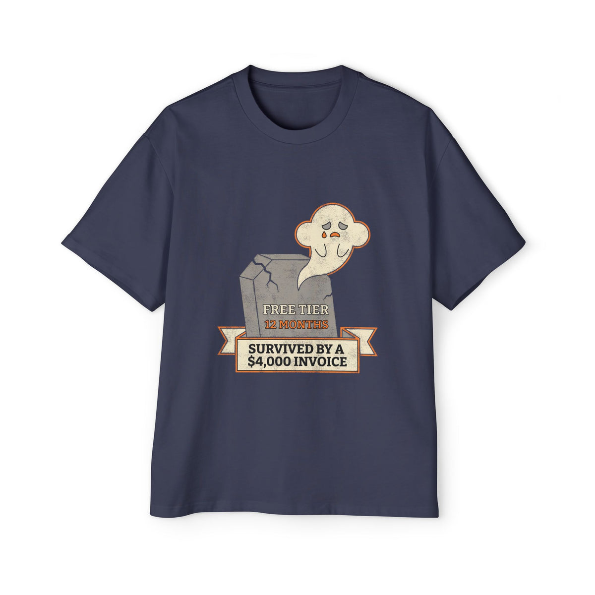 Here Lies Free Tier Oversized Tee