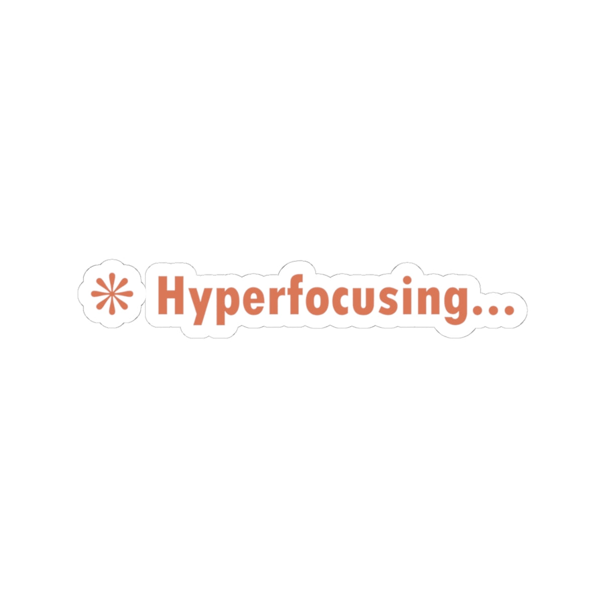 Hyperfocusing Claude Code Sticker