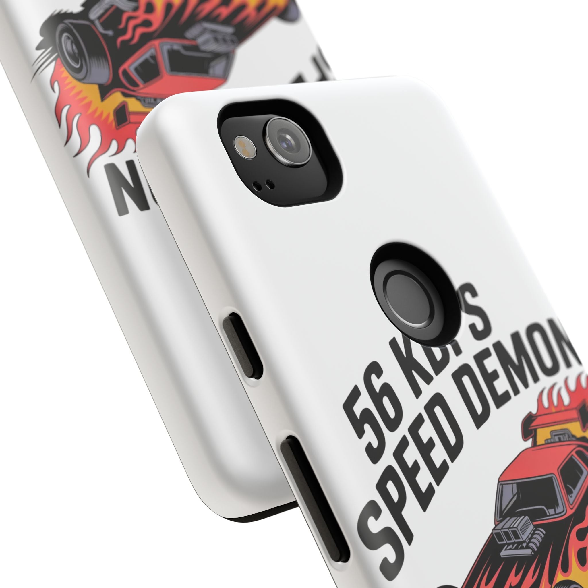 56 Kbps Speed Demon Black- Impact-Resistant Phone Case