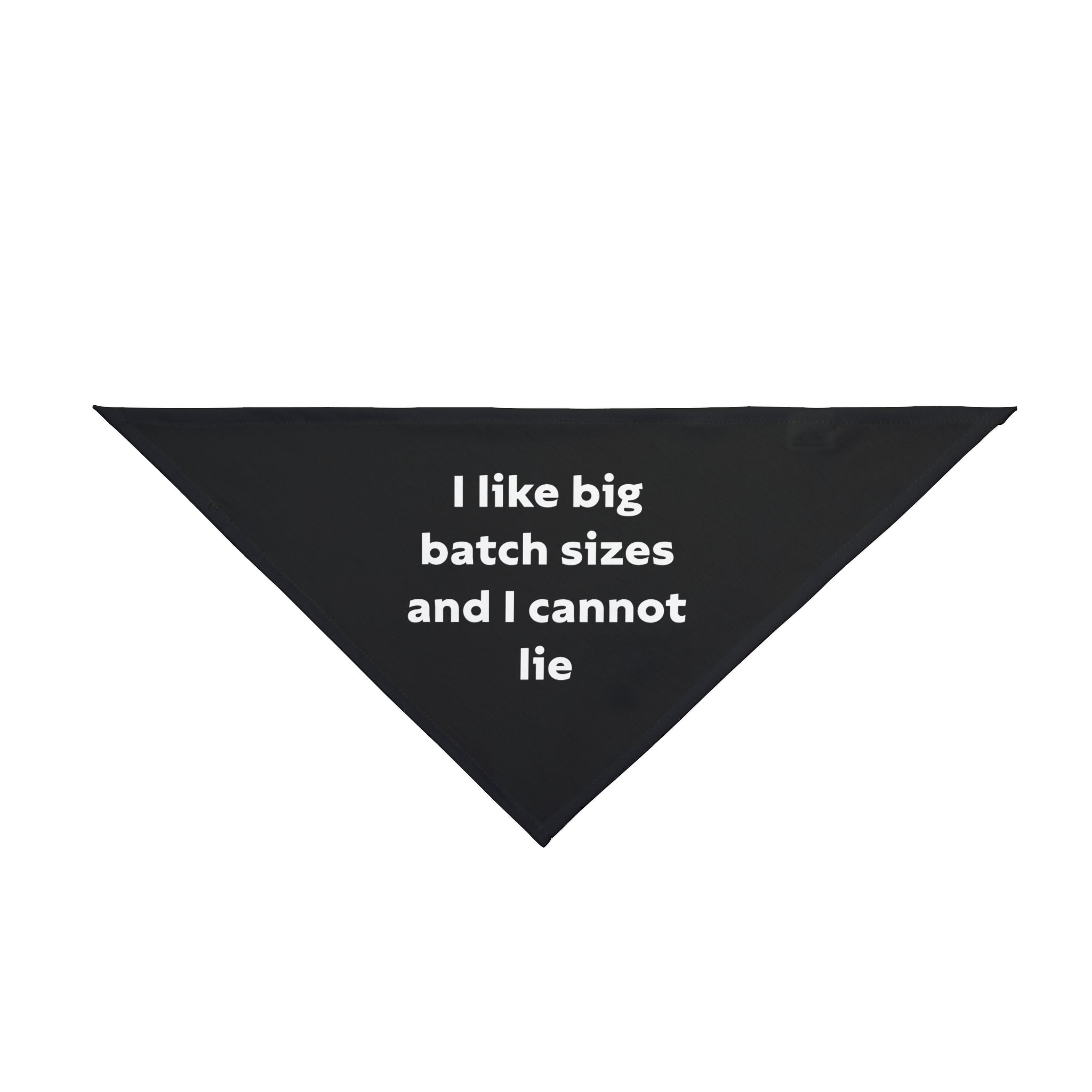 I Like Big Batch Sizes and I Cannot Lie - Pet Bandana
