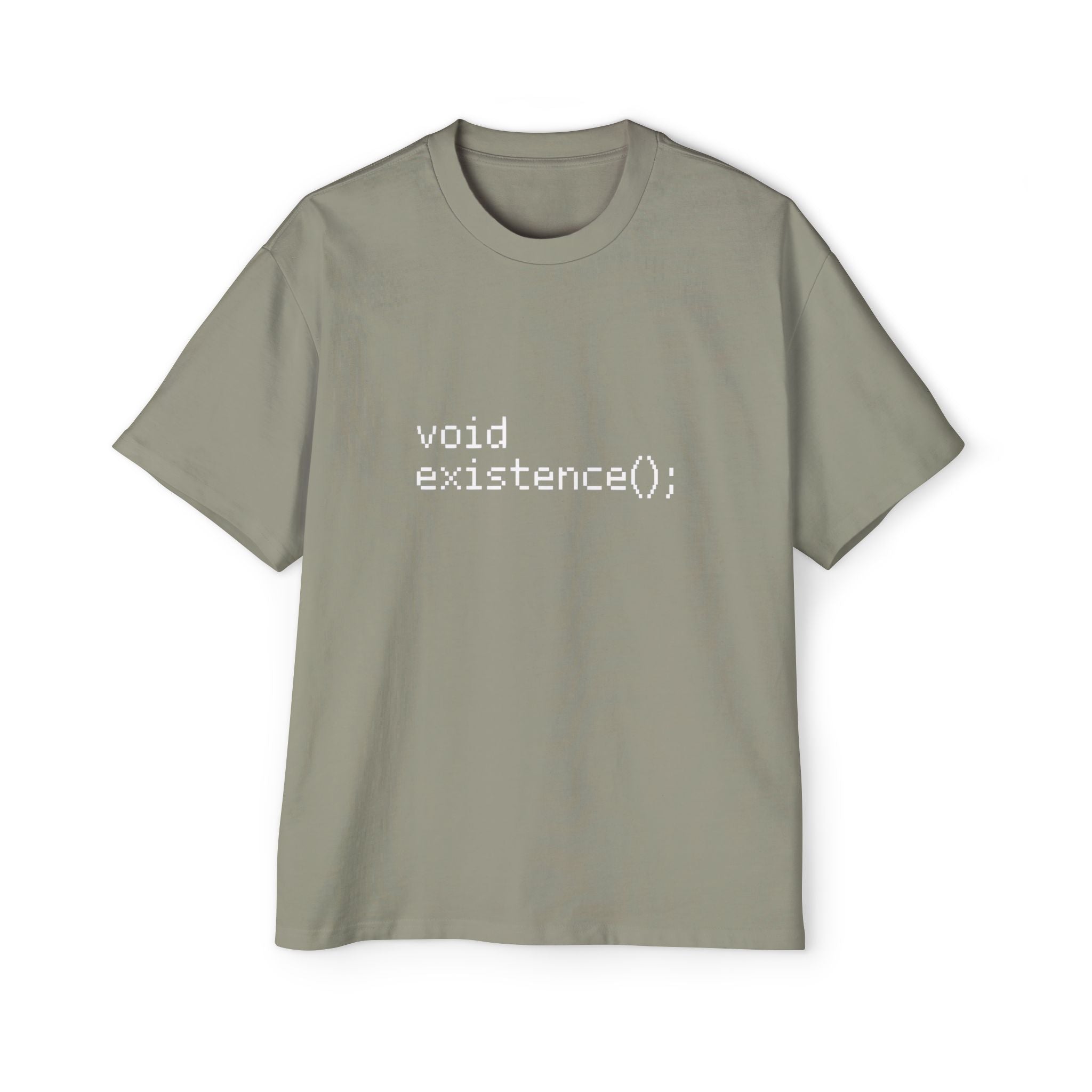 Void existence white - Heavy Oversized Tee