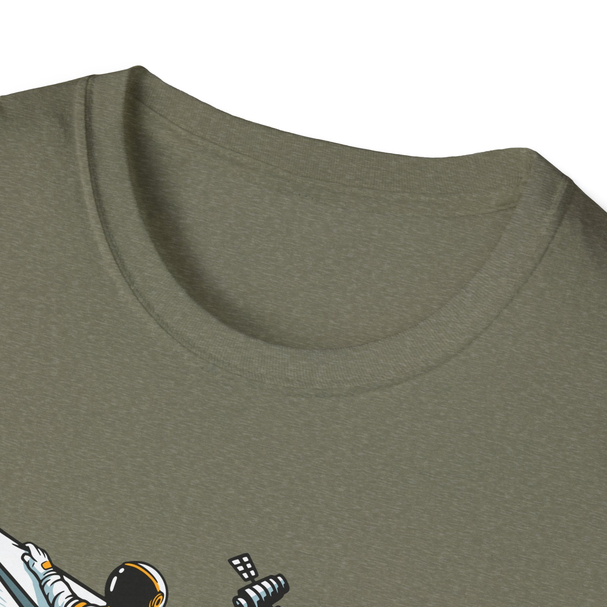 Astronauts Flying On Paper Ships - T Shirt