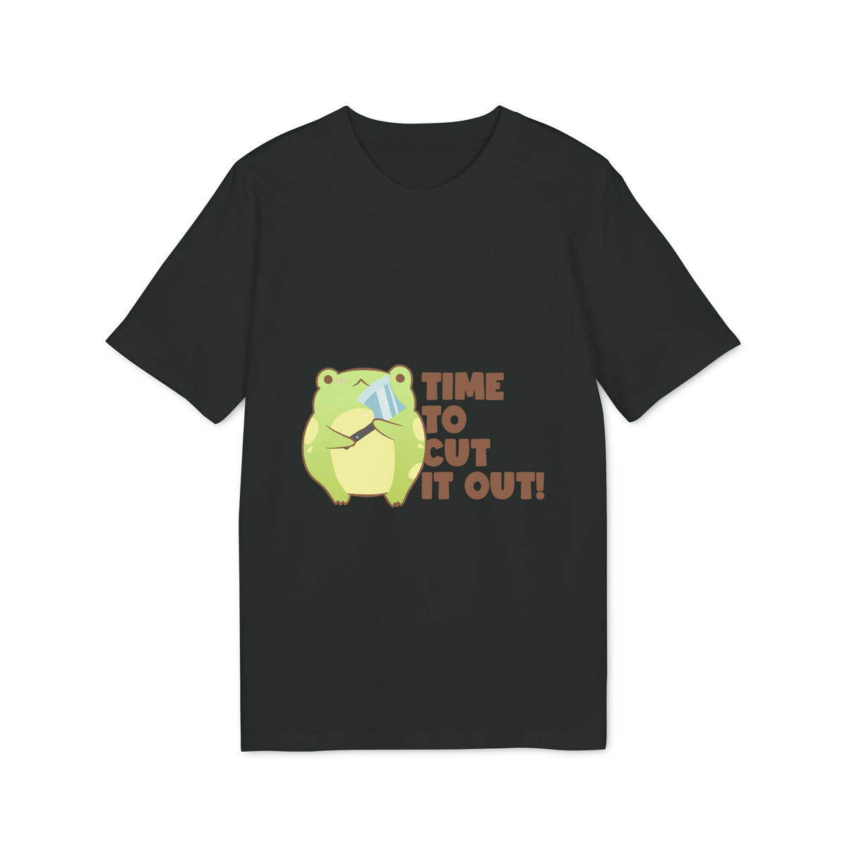 Time to Cut It Out Frog Organic Tee