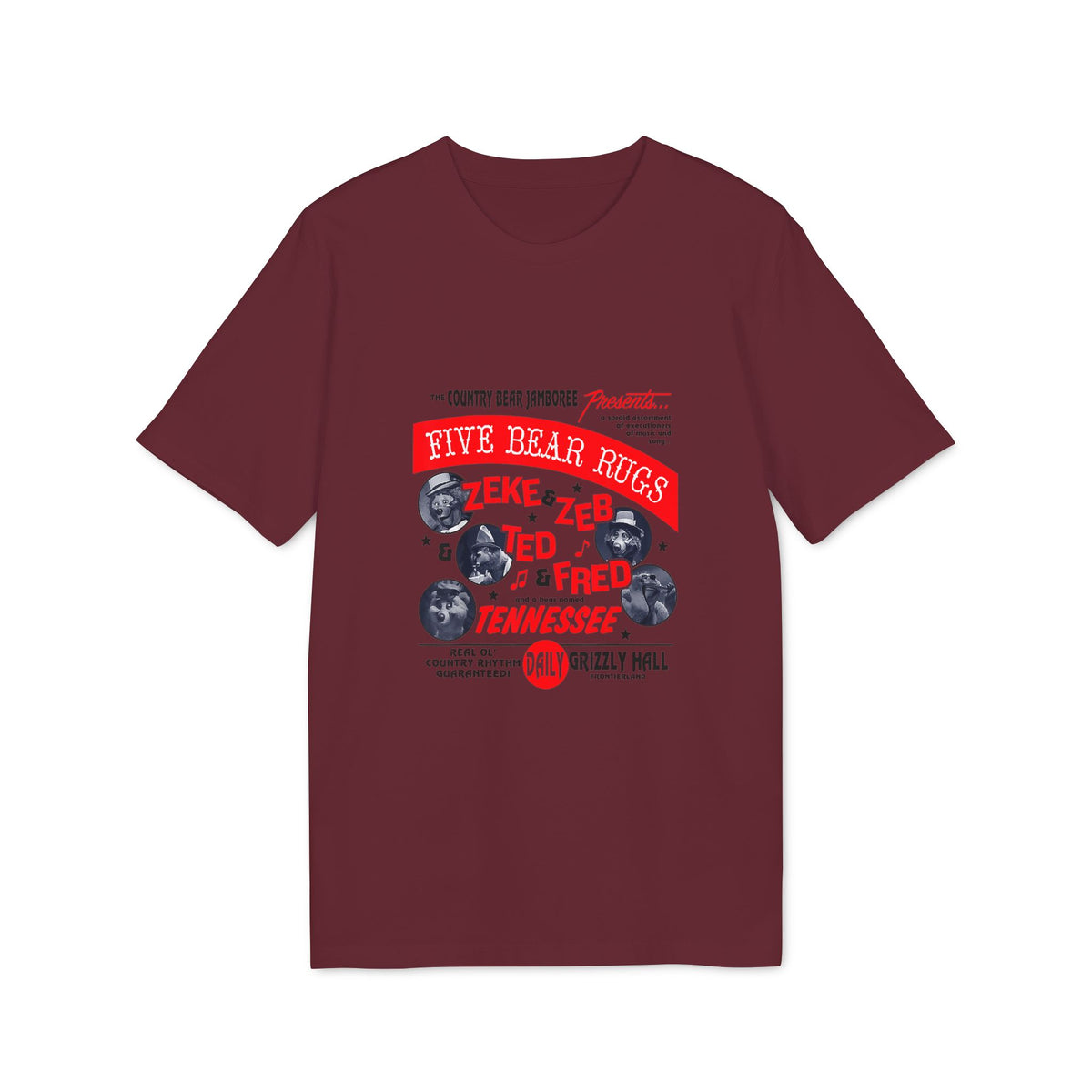 Five Bear Rugs, Real Old Country Rhythm Organic Tee