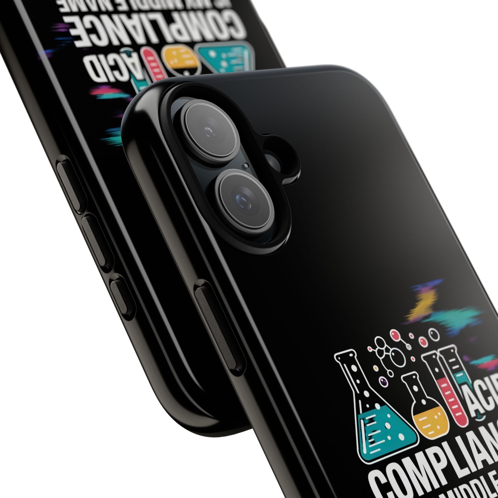 ACID Compliance Is My Middle Name- Impact-Resistant Phone Case
