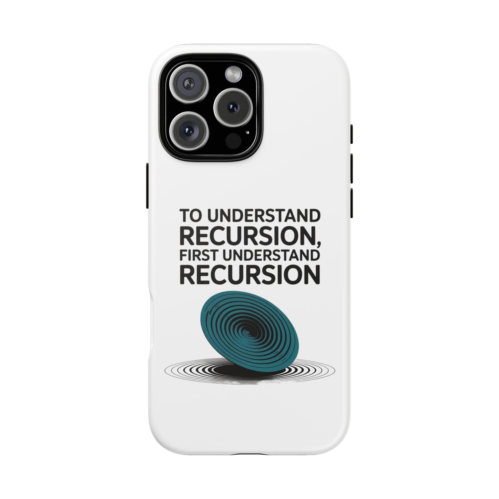 Recursion Black- Impact-Resistant Phone Case
