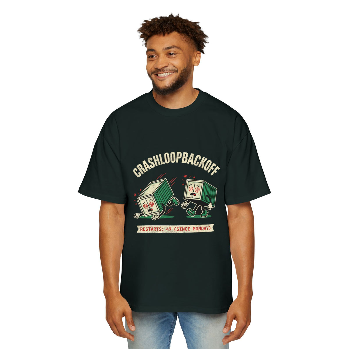 CrashLoopBackOff Restarted 47 Times Oversized Tee