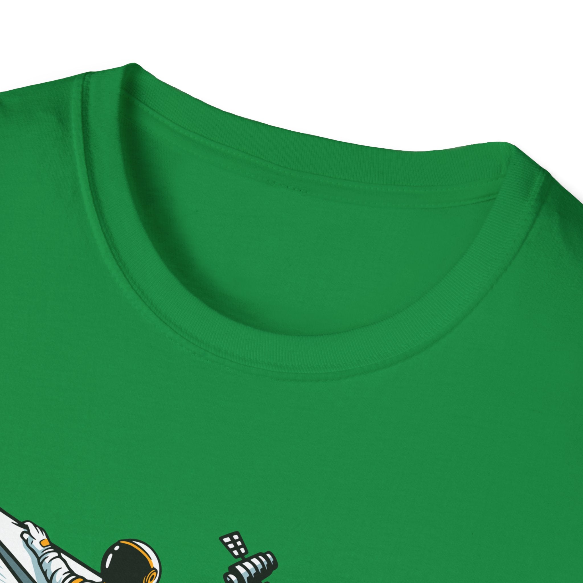 Astronauts Flying On Paper Ships - T Shirt