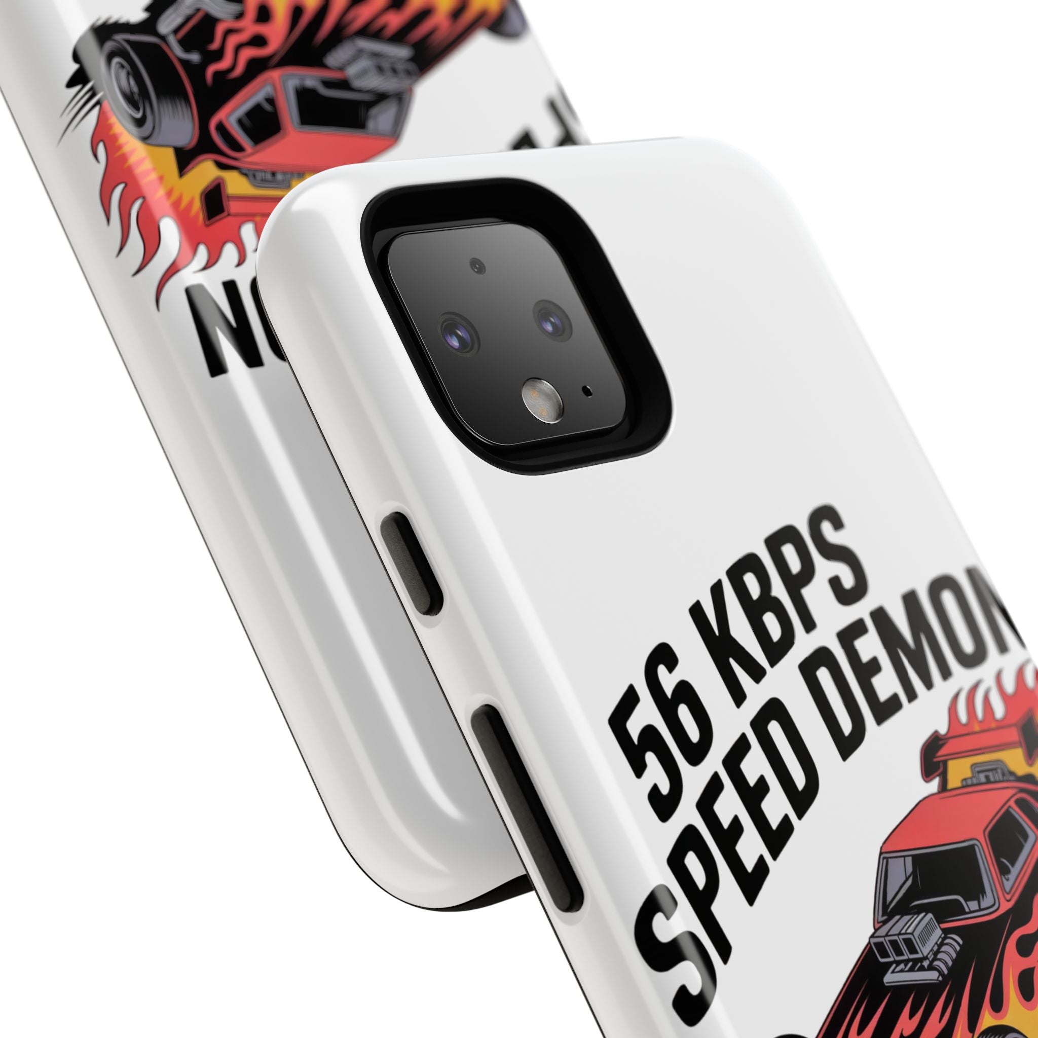 56 Kbps Speed Demon Black- Impact-Resistant Phone Case