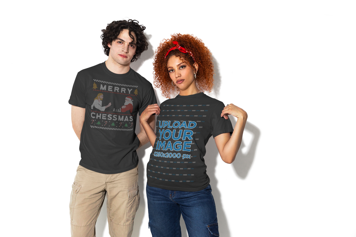 Merry Chessmas Organic T-Shirt | Funny Chess Holiday Pun | Geekpsters