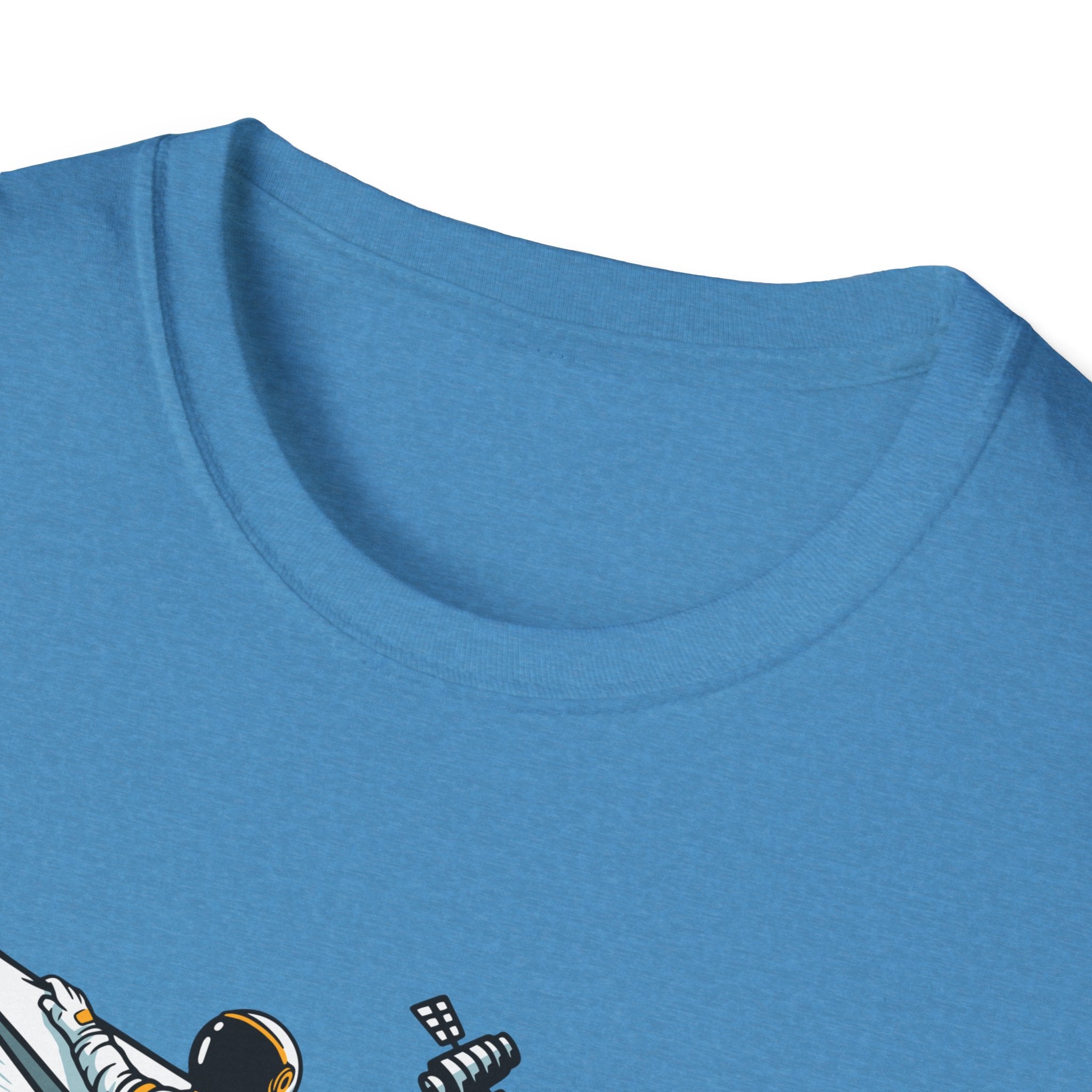 Astronauts Flying On Paper Ships - T Shirt