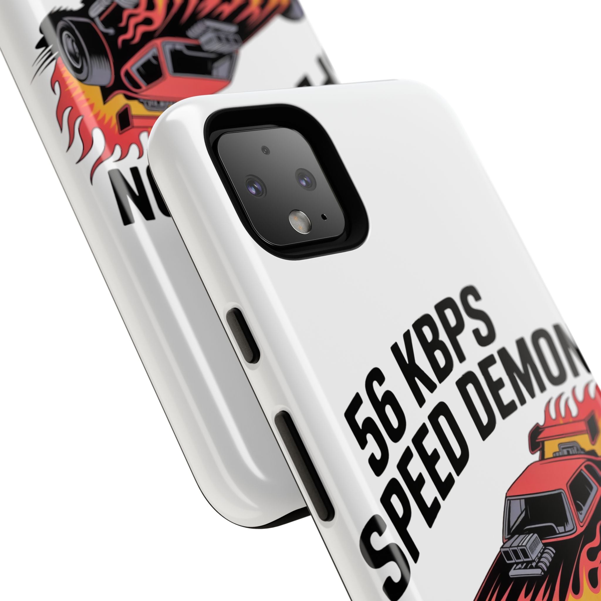 56 Kbps Speed Demon Black- Impact-Resistant Phone Case