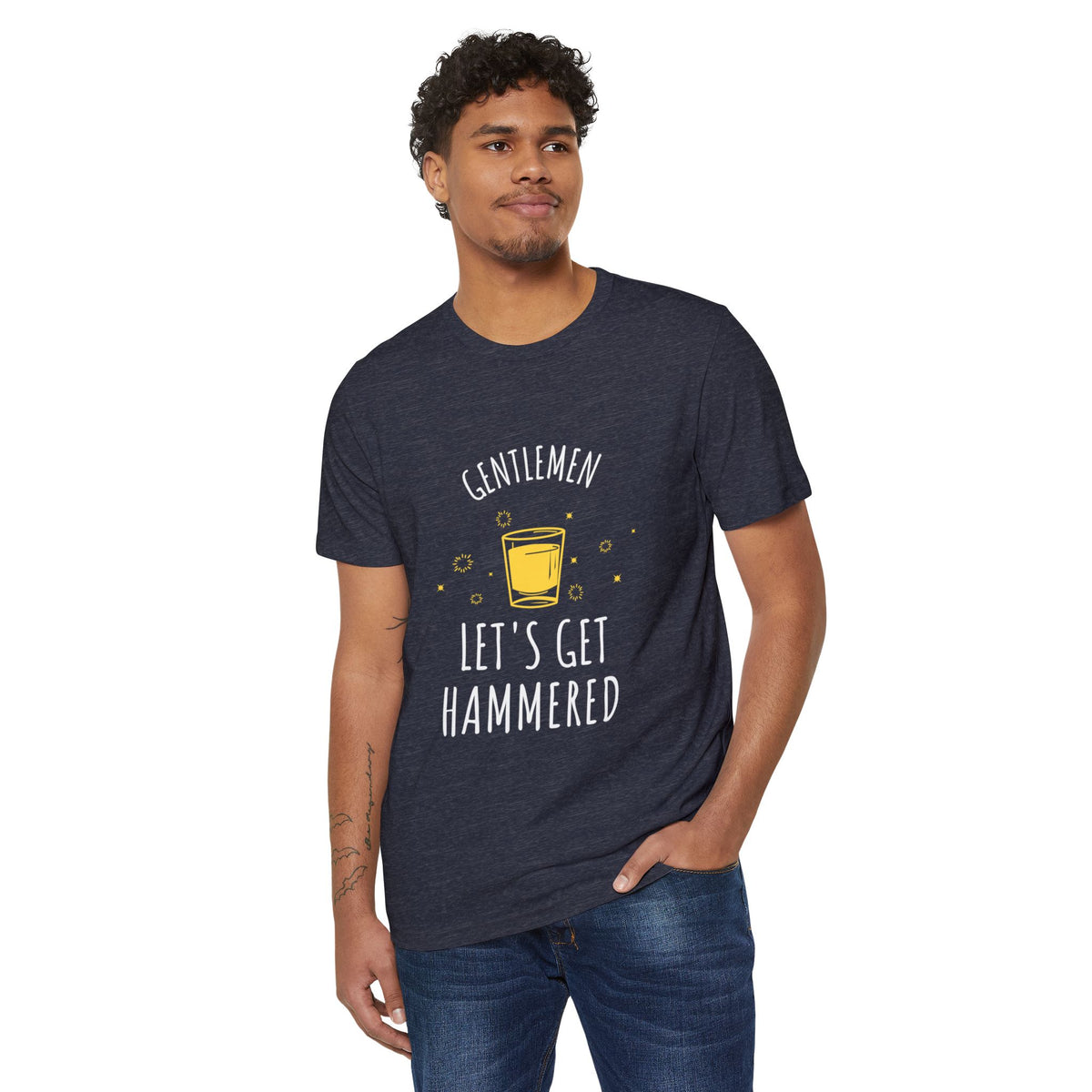 Gentlemen, Let's Get Hammered Recycled Organic Tee