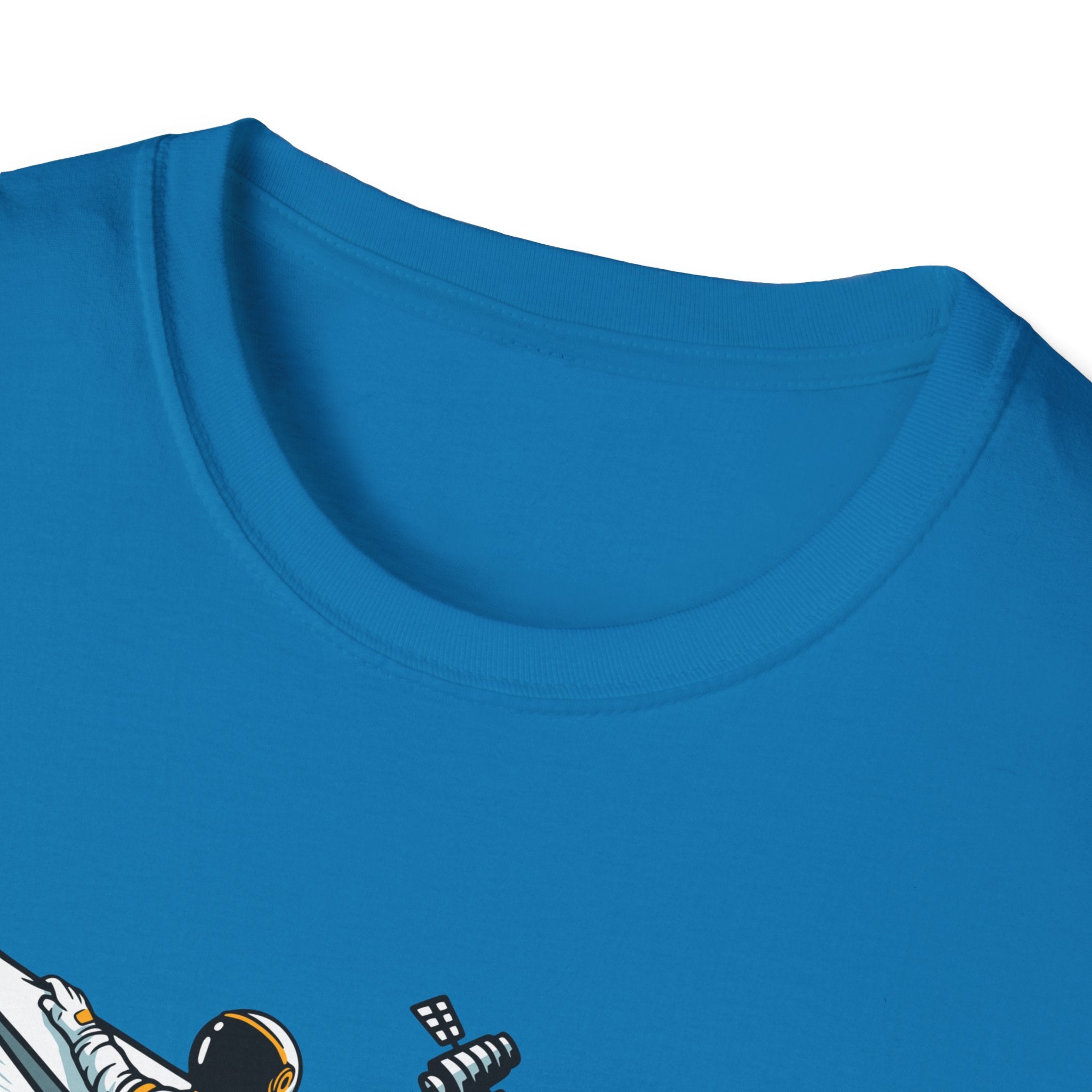 Astronauts Flying On Paper Ships - T Shirt