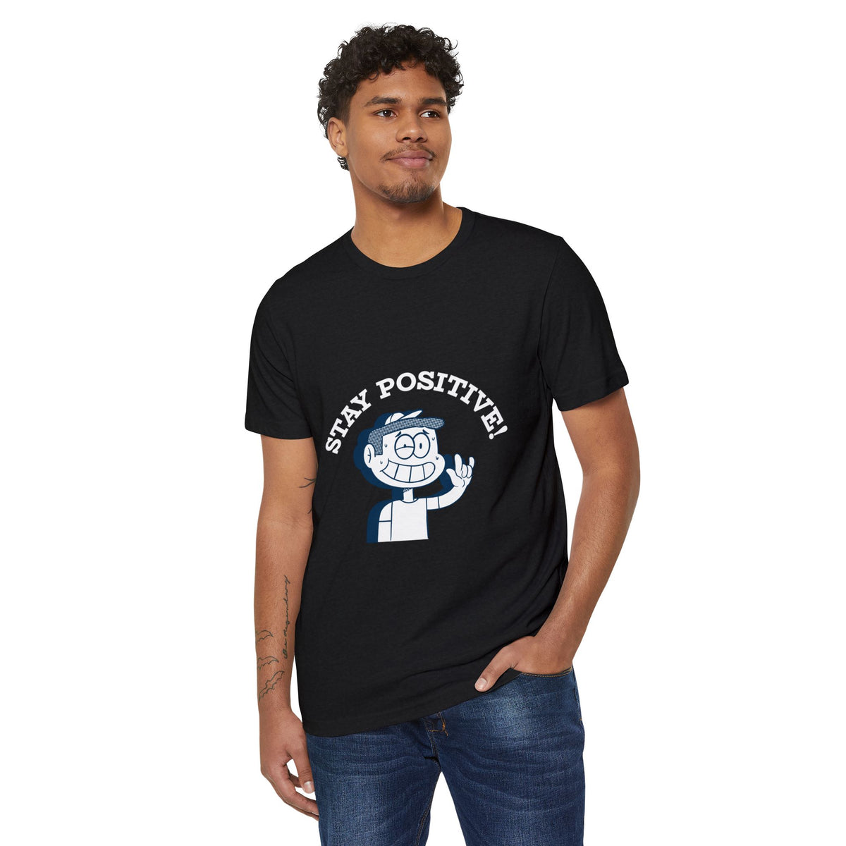 Stay Positive Recycled Organic Tee
