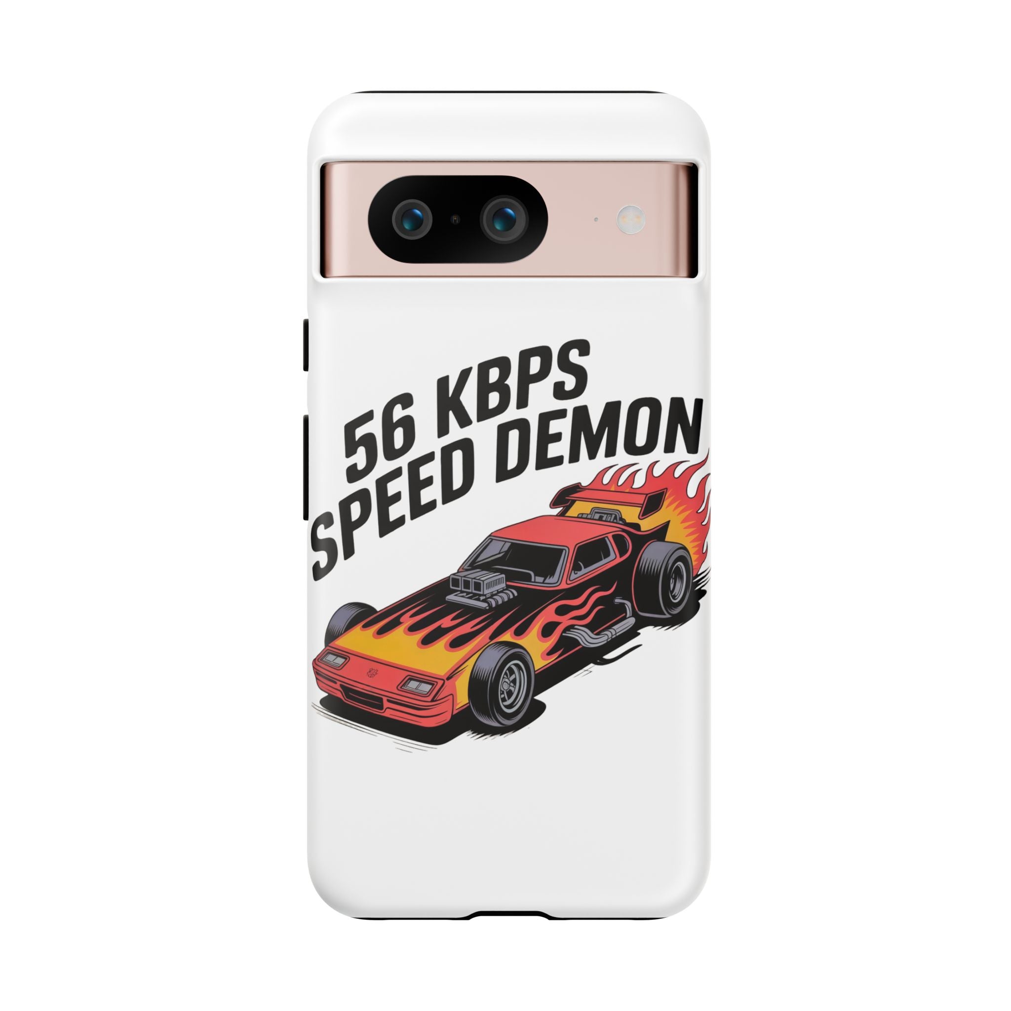 56 Kbps Speed Demon Black- Impact-Resistant Phone Case