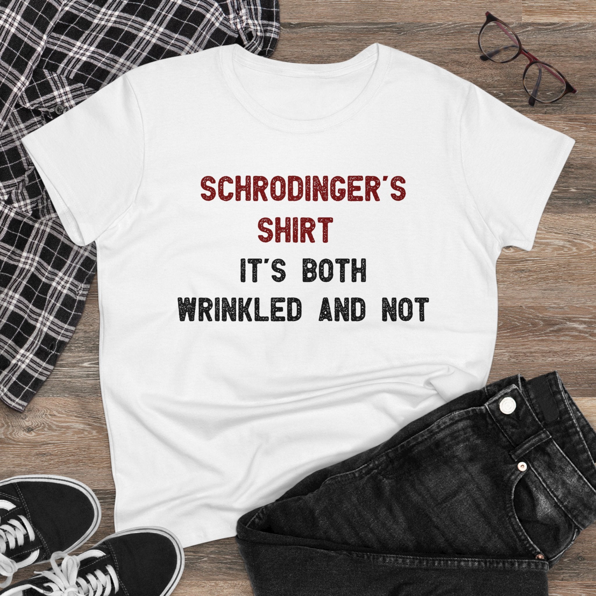 Schrodingers Shirt - Women's Tee T-Shirt - Geekpsters geek apparel
