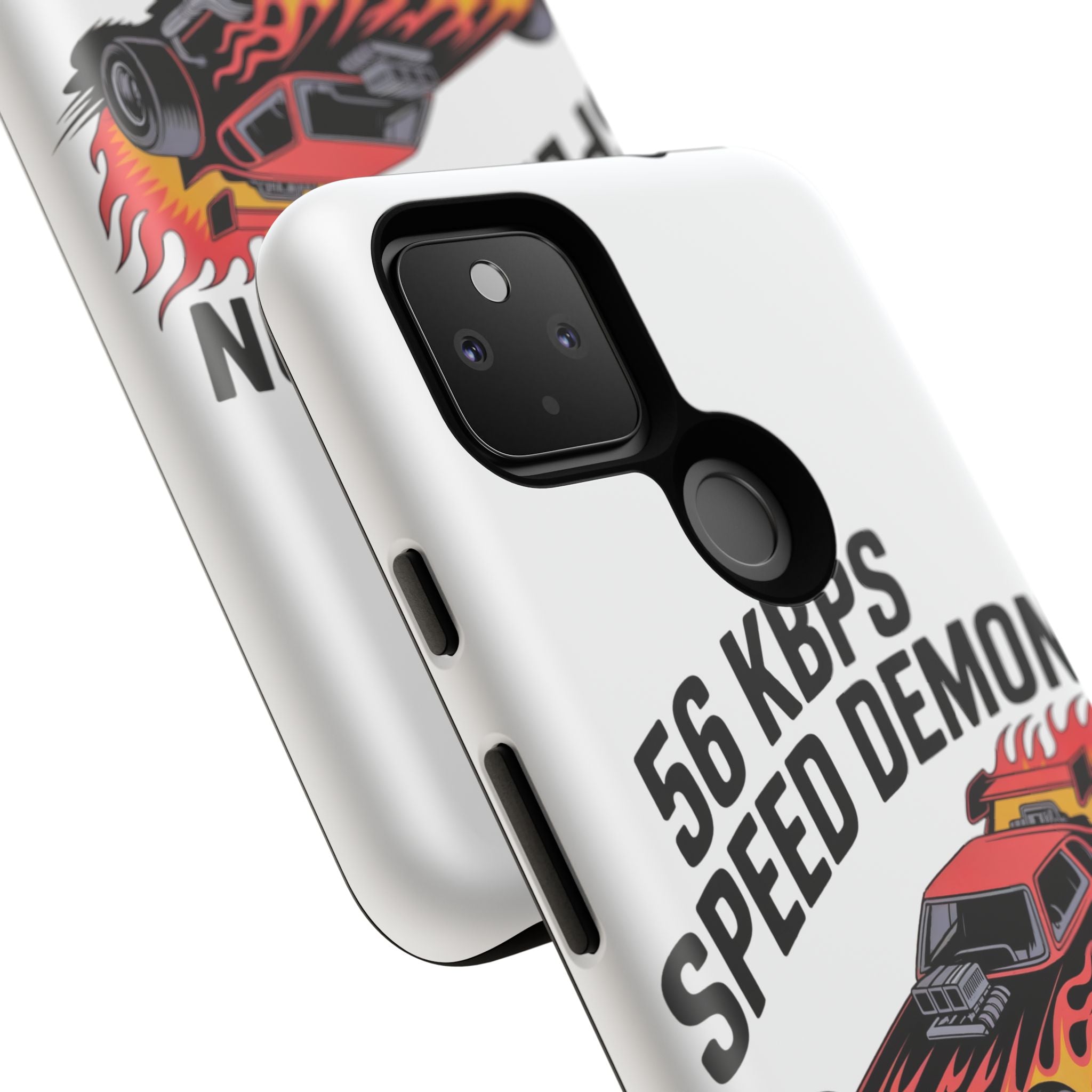 56 Kbps Speed Demon Black- Impact-Resistant Phone Case