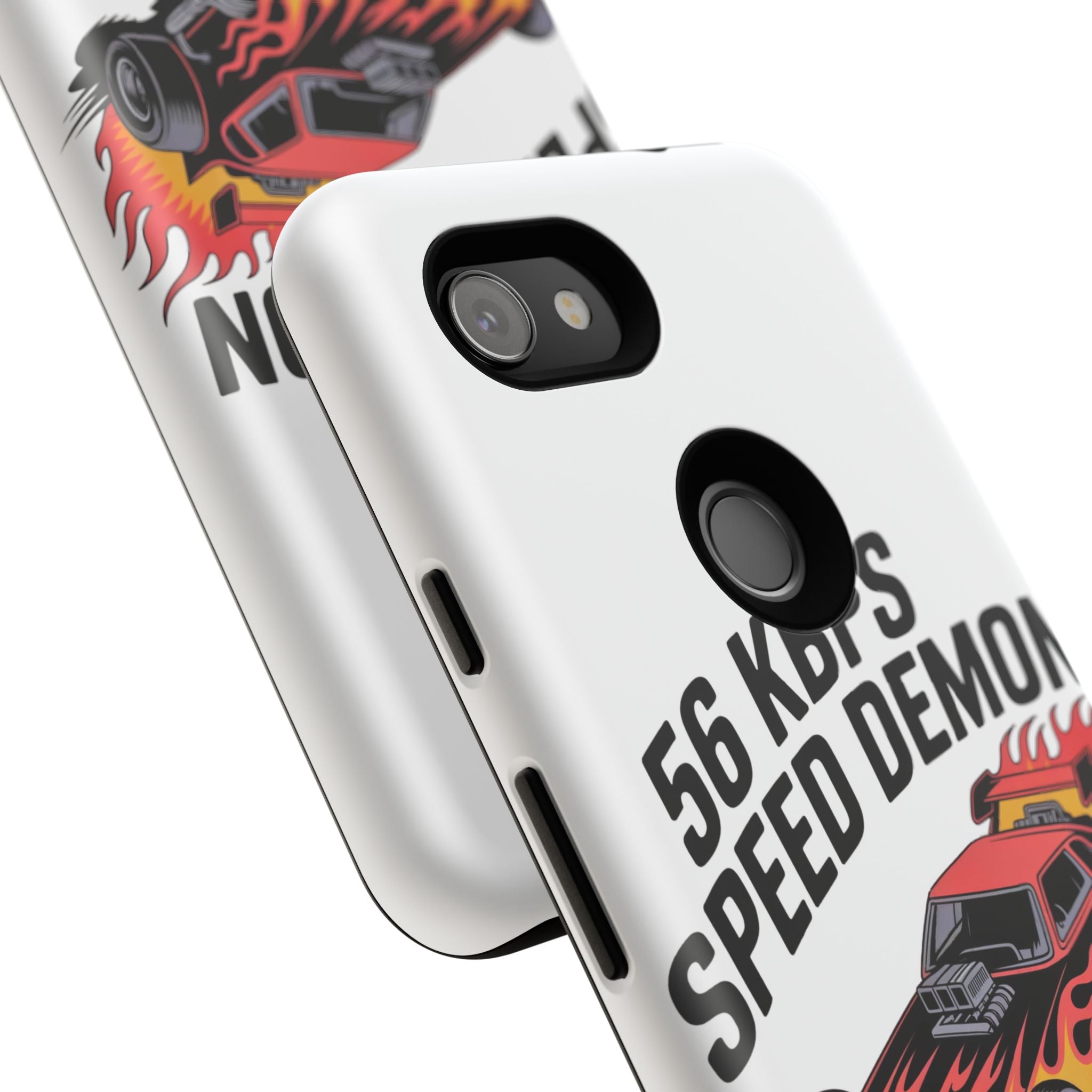 56 Kbps Speed Demon Black- Impact-Resistant Phone Case