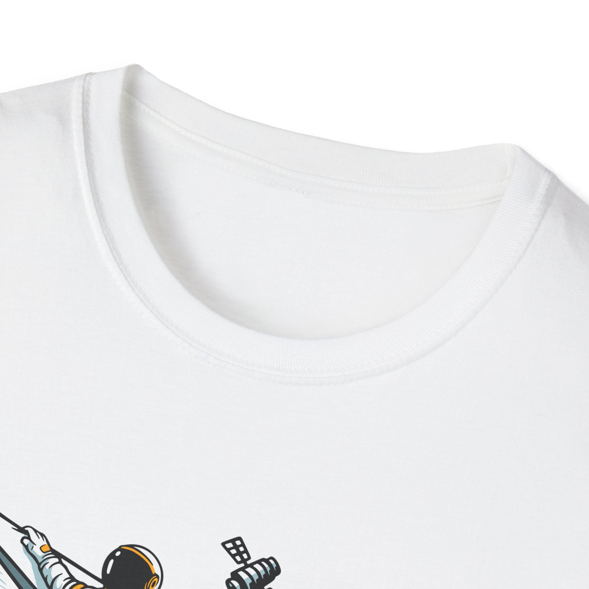 Astronauts Flying On Paper Ships - T Shirt