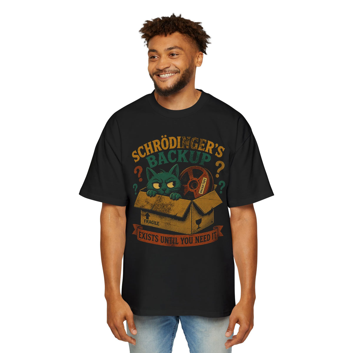Schrodinger's Backup Oversized Tee
