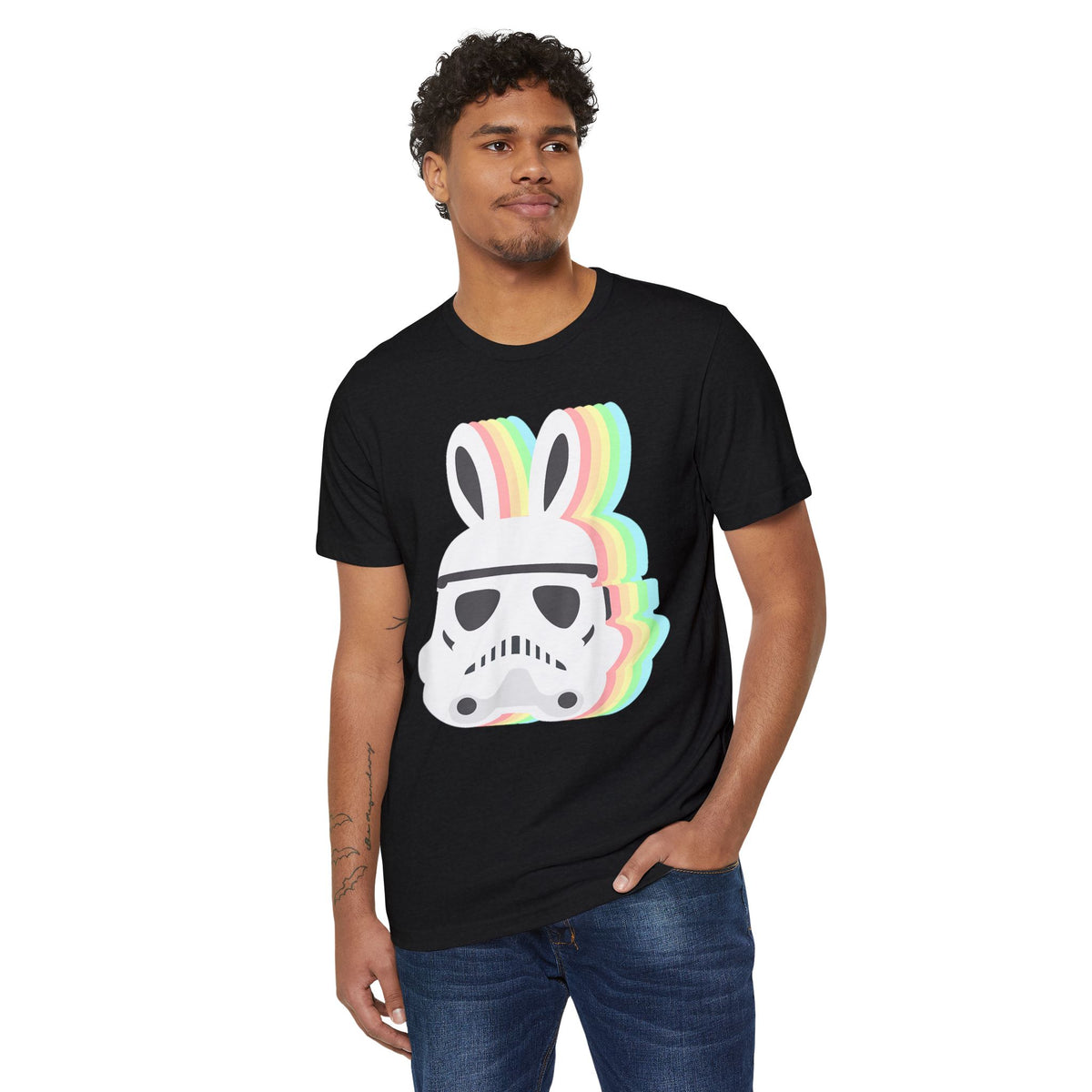 Easter Bunny Space Trooper Recycled Organic Tee