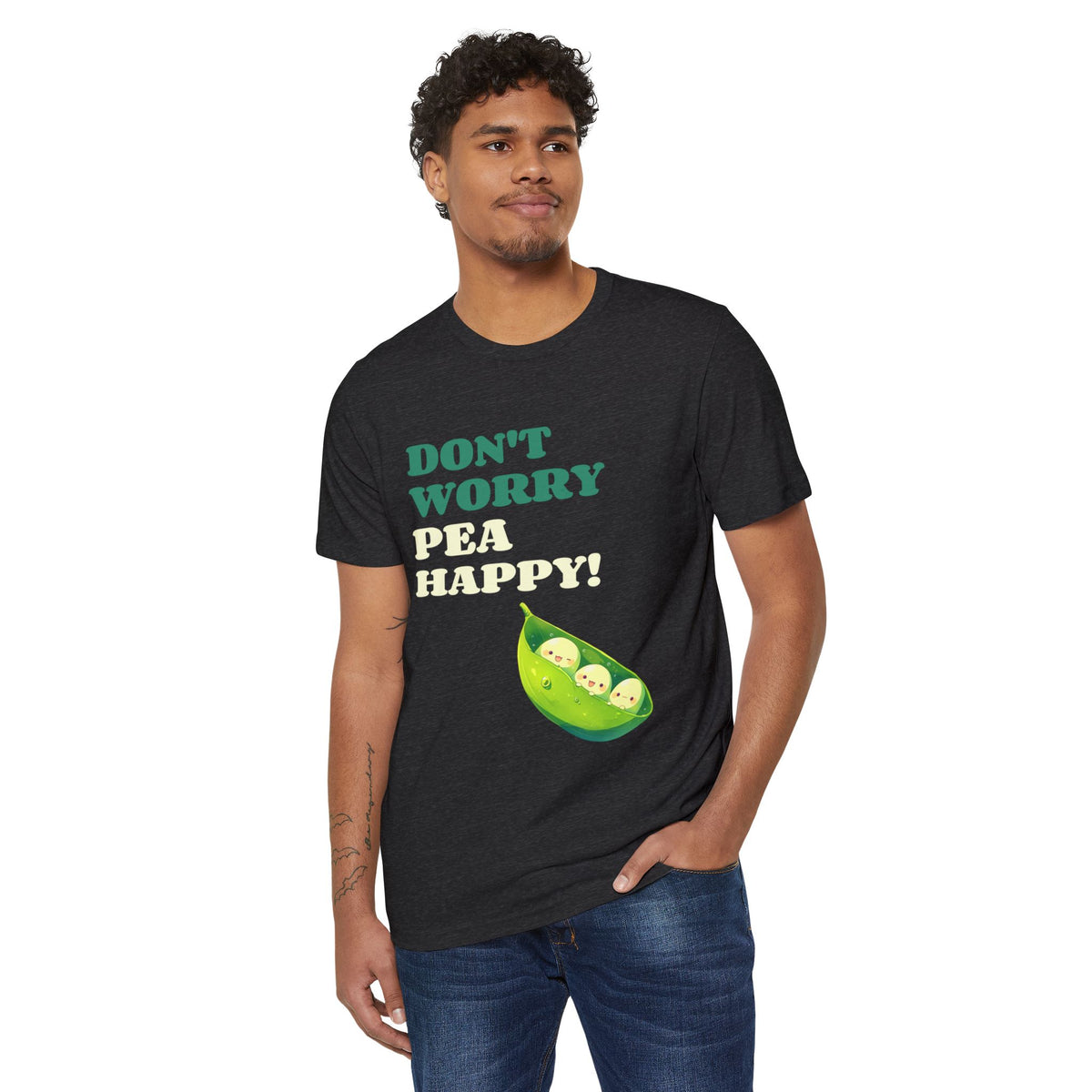 Don't Worry, Pea Happy Recycled Organic Tee