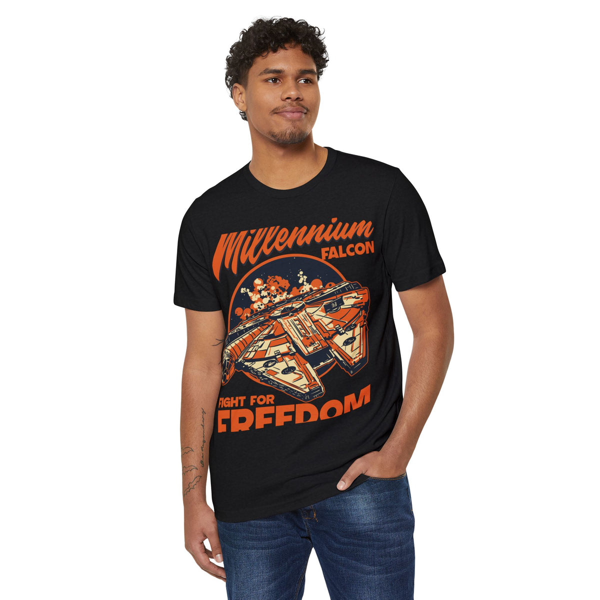 Fight for Freedom Space Freighter Recycled Organic Tee