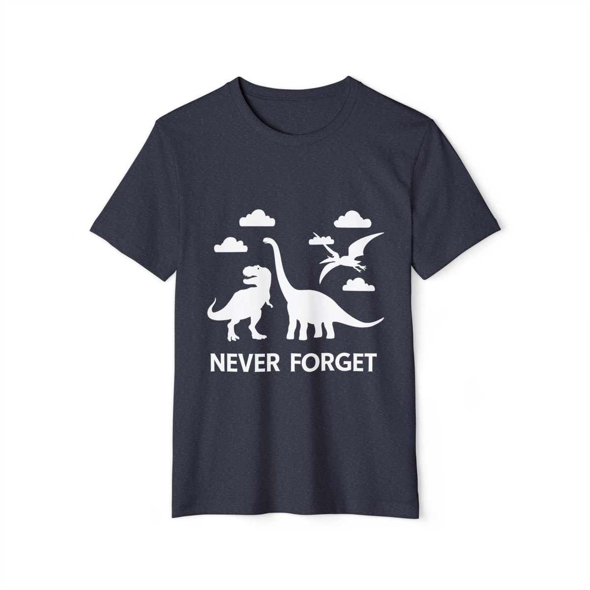 Never Forget Dinosaurs Recycled Organic Tee