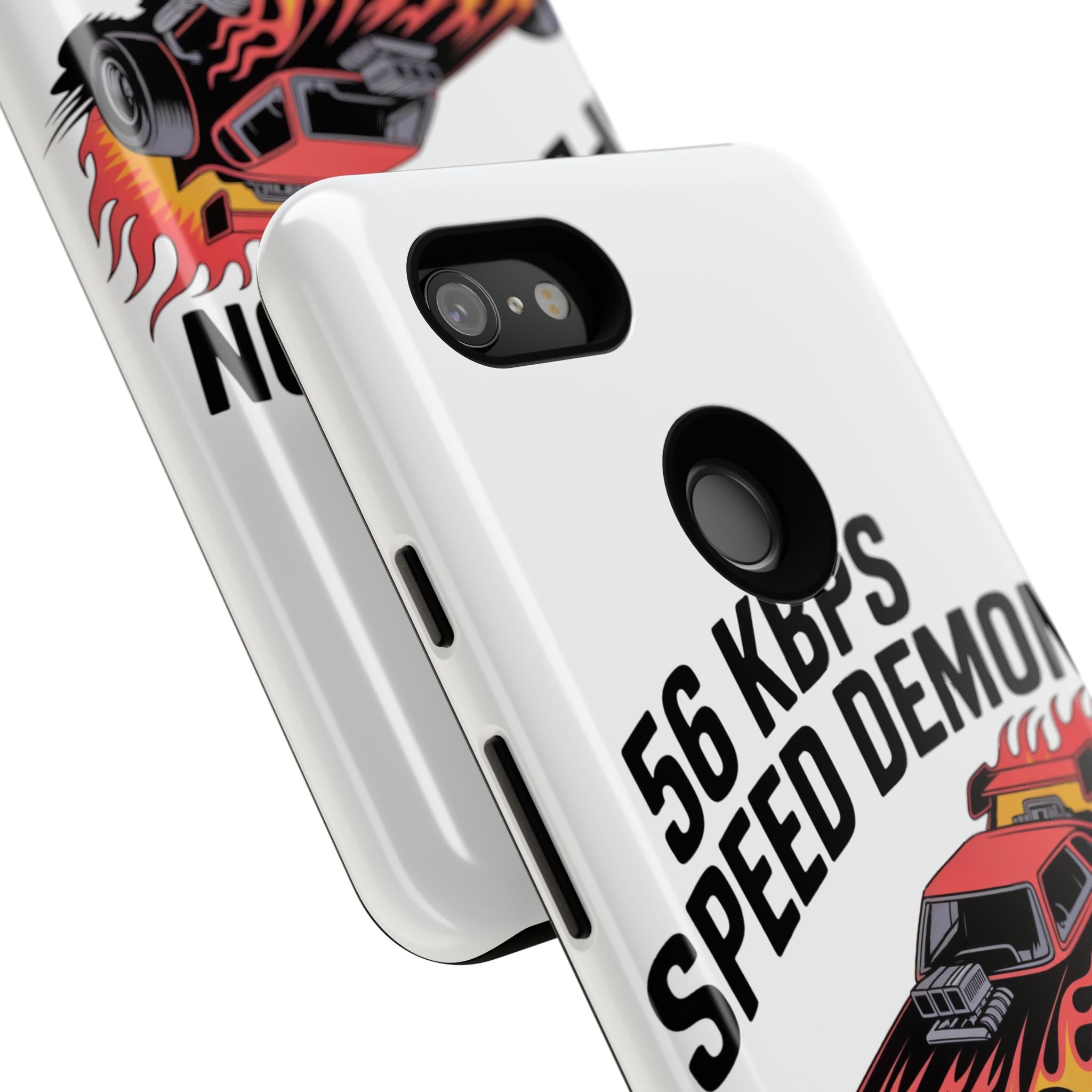 56 Kbps Speed Demon Black- Impact-Resistant Phone Case