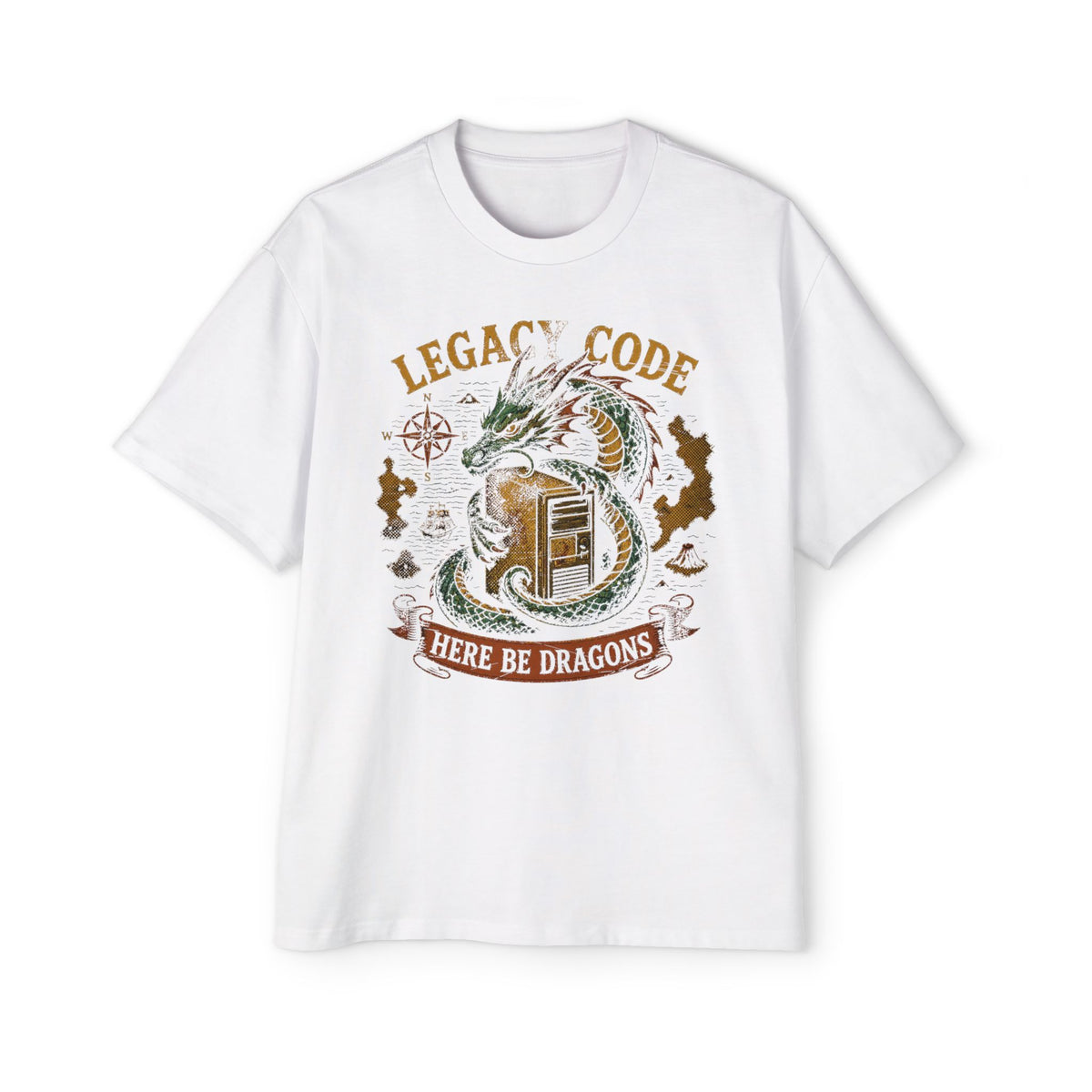 Legacy Code, Here Be Dragons Oversized Tee