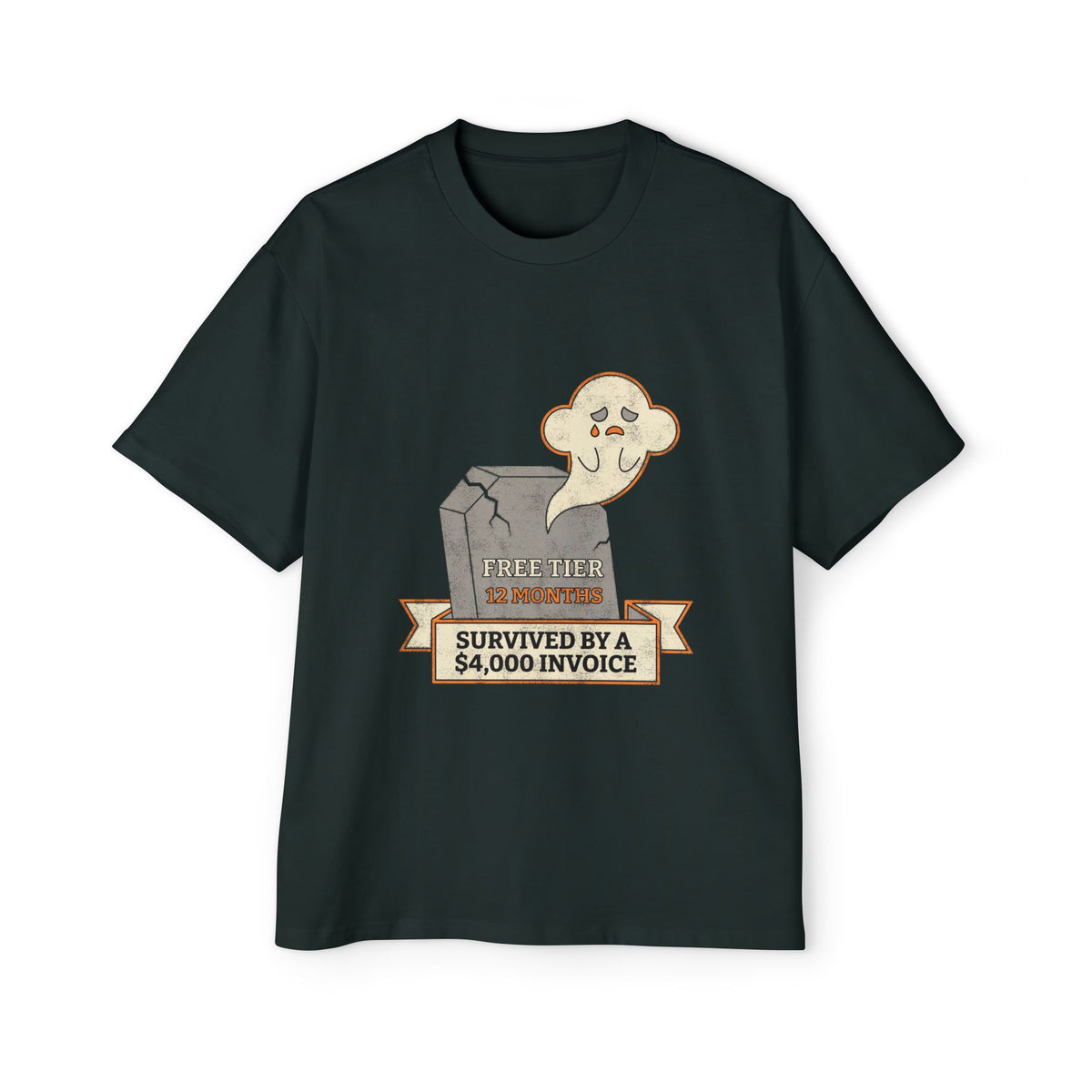Here Lies Free Tier Oversized Tee