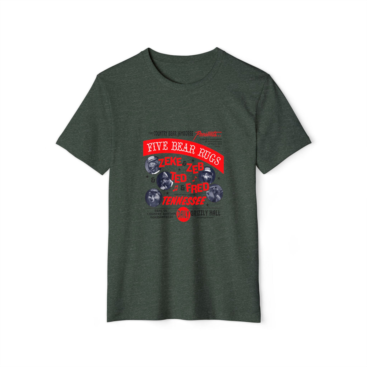 Five Bear Rugs, Real Old Country Rhythm Recycled Organic Tee