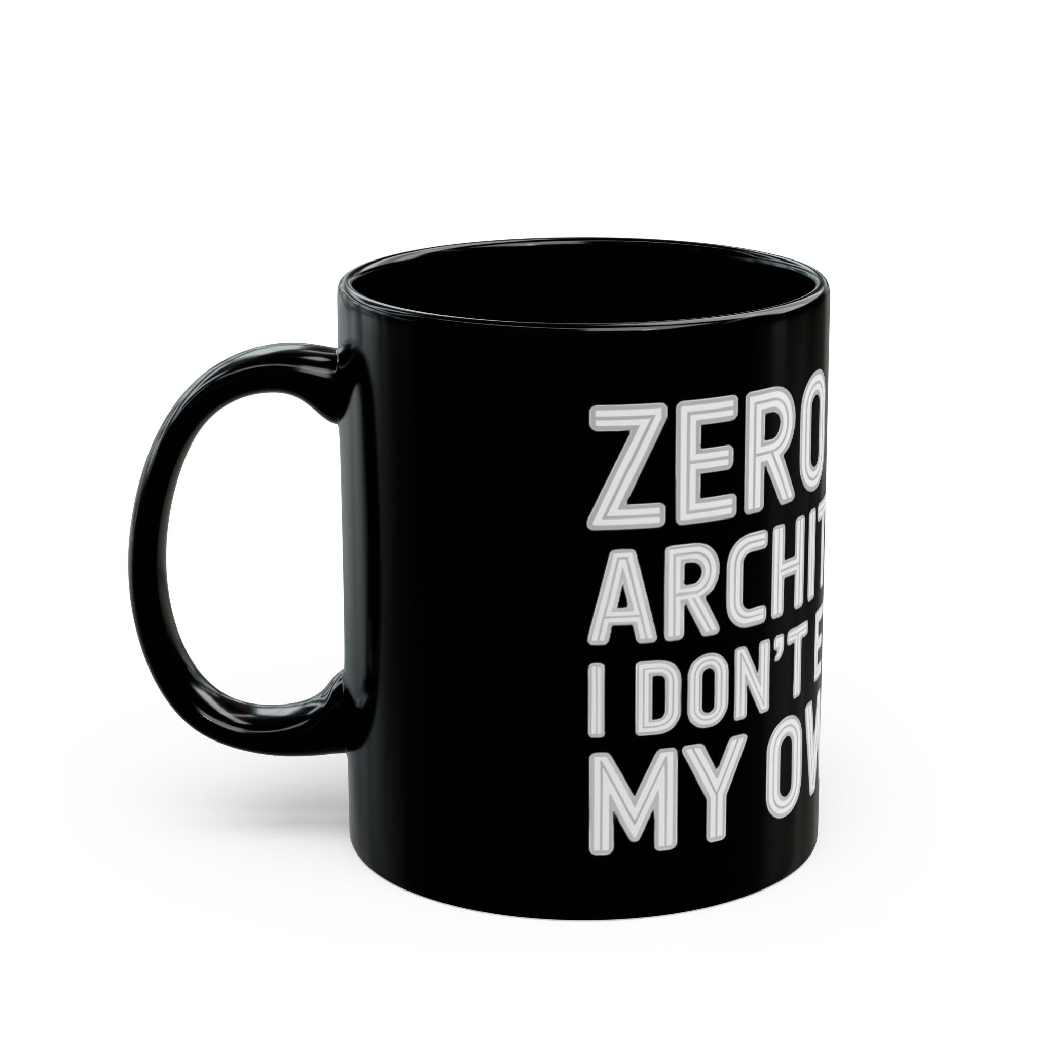 Zero Trust Architecture White - Black Mug