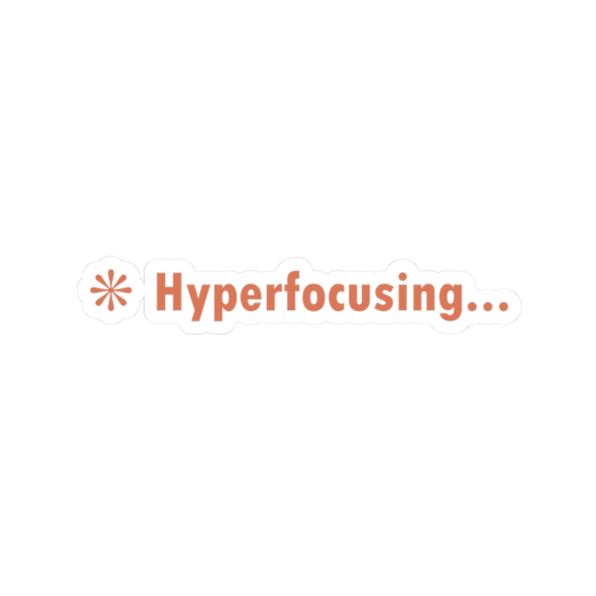 Hyperfocusing Claude Code Sticker