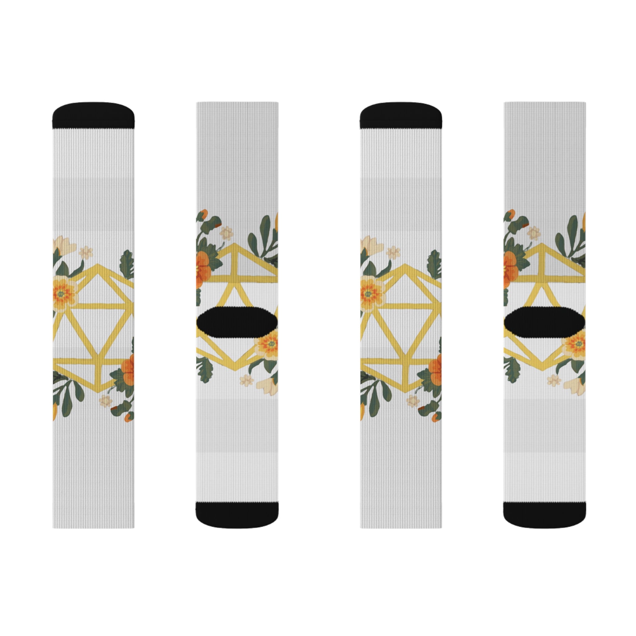 Floral Polyhedron - Socks