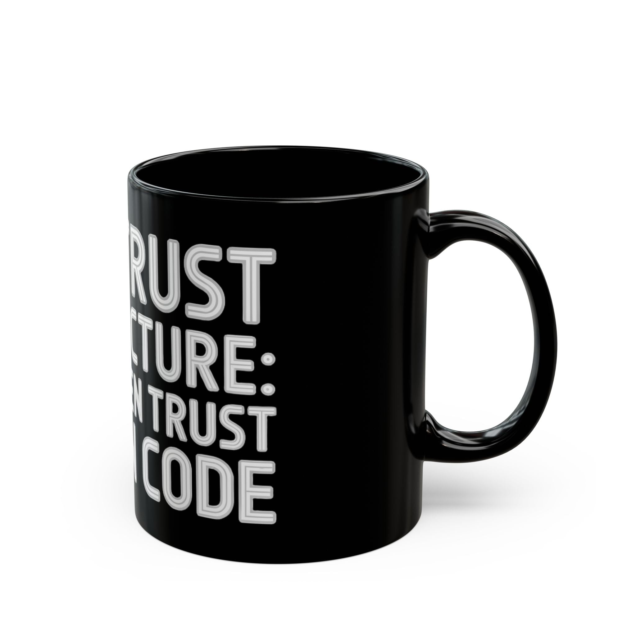 Zero Trust Architecture White - Black Mug
